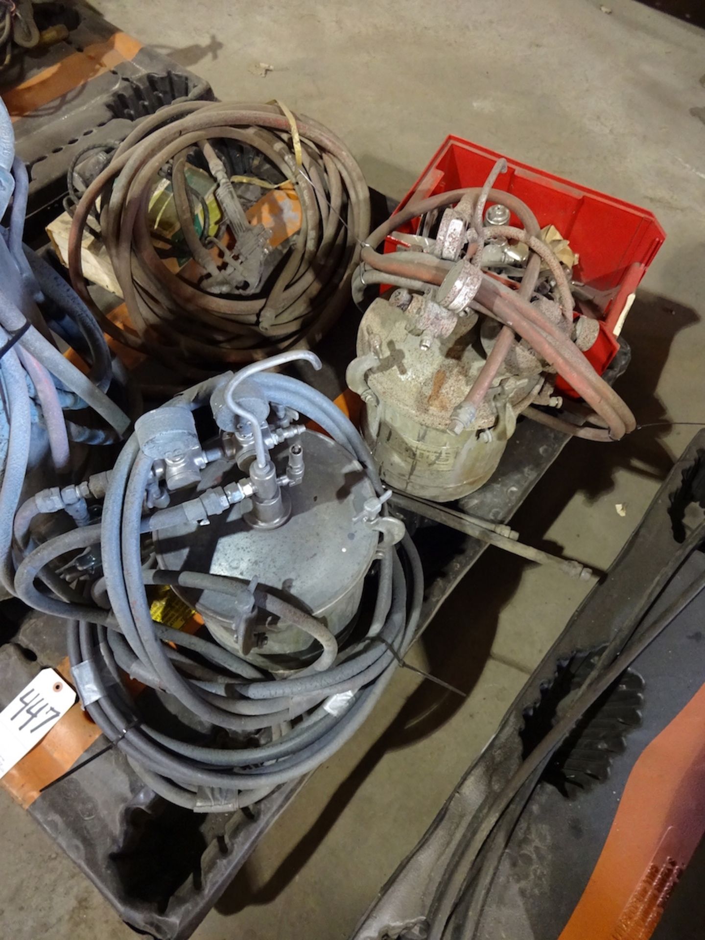 LOT: Assorted Paint Pressure Tanks