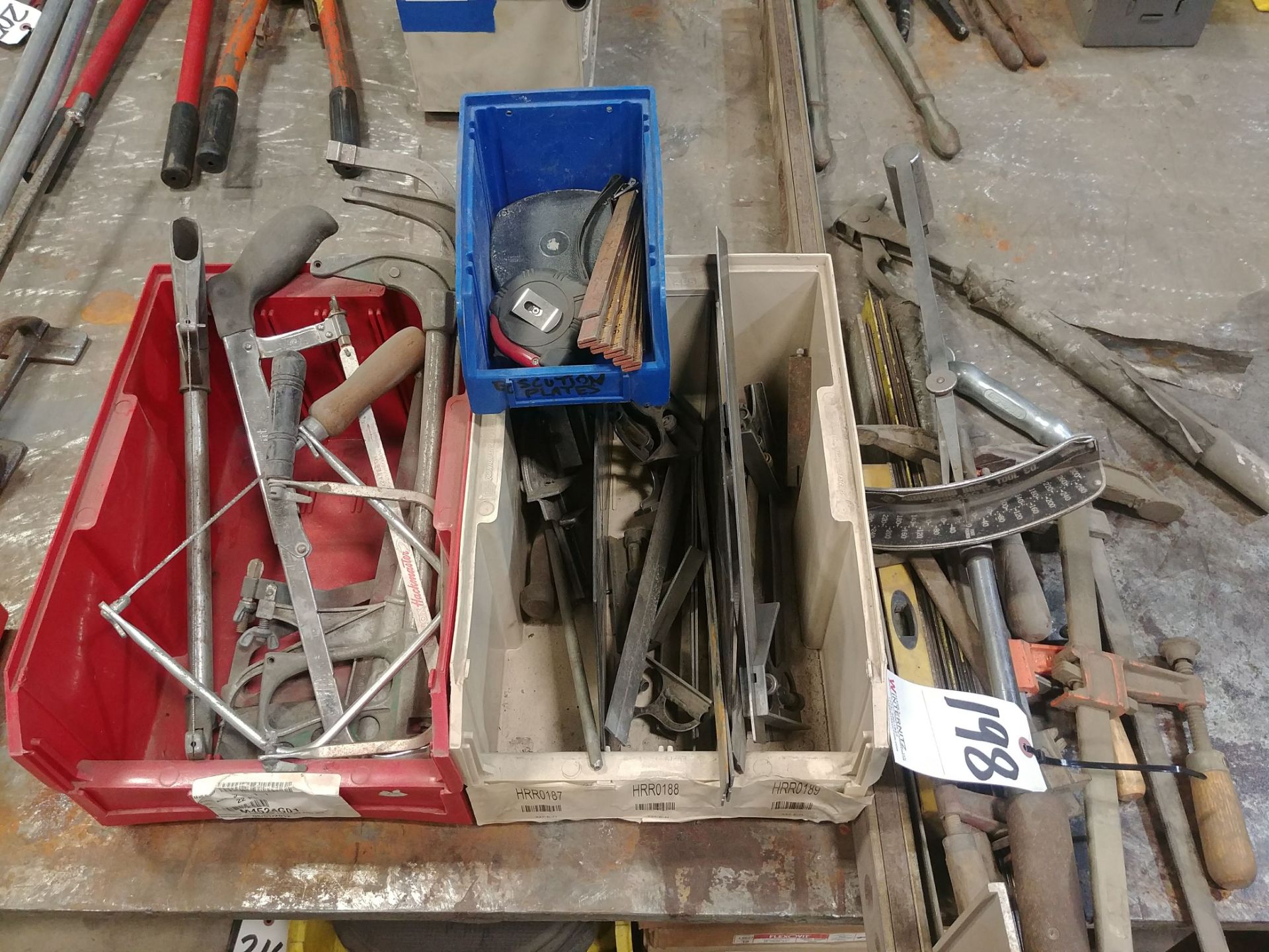 LOT: Torque Wrench, Clamps, Saws, Levels, etc.