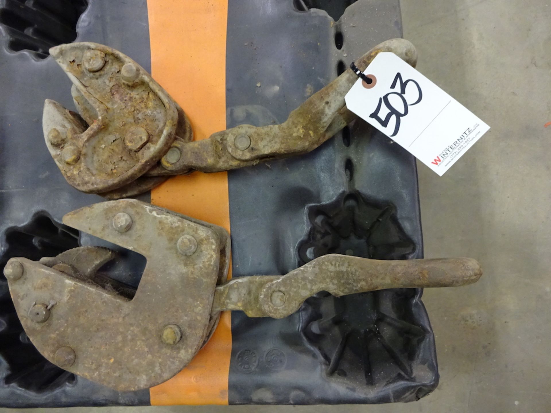 LOT: (2) Plate Grabs