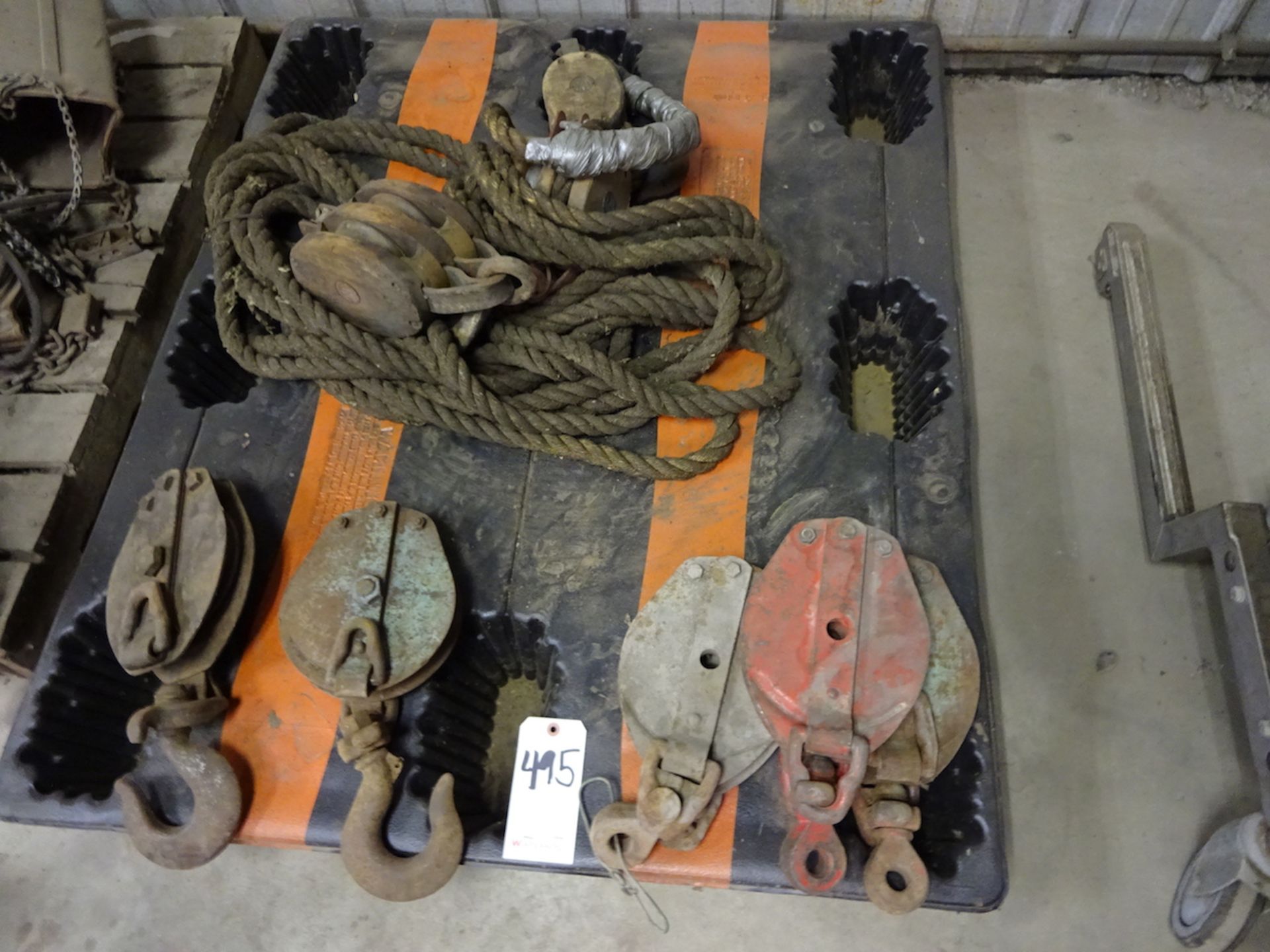 LOT: Block & Tackles, Pulleys, etc.