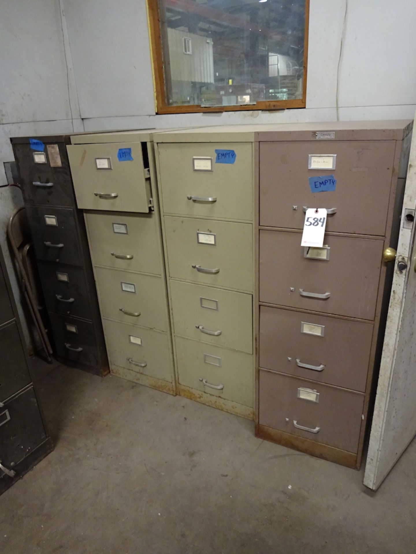 LOT: (5) 4-Drawer File Cabinets