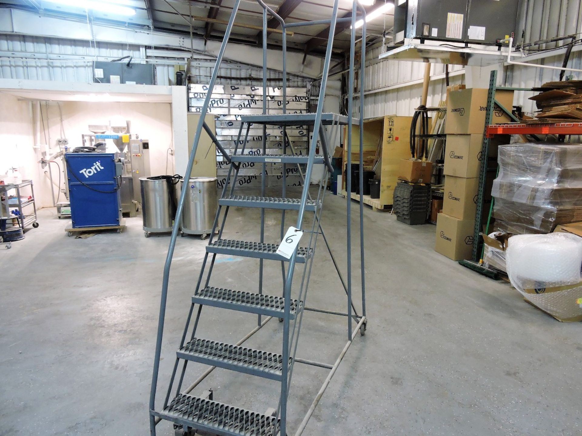 ROLLING STAIR/LADDER WITH LOCKING FEATURE 72” HIGH