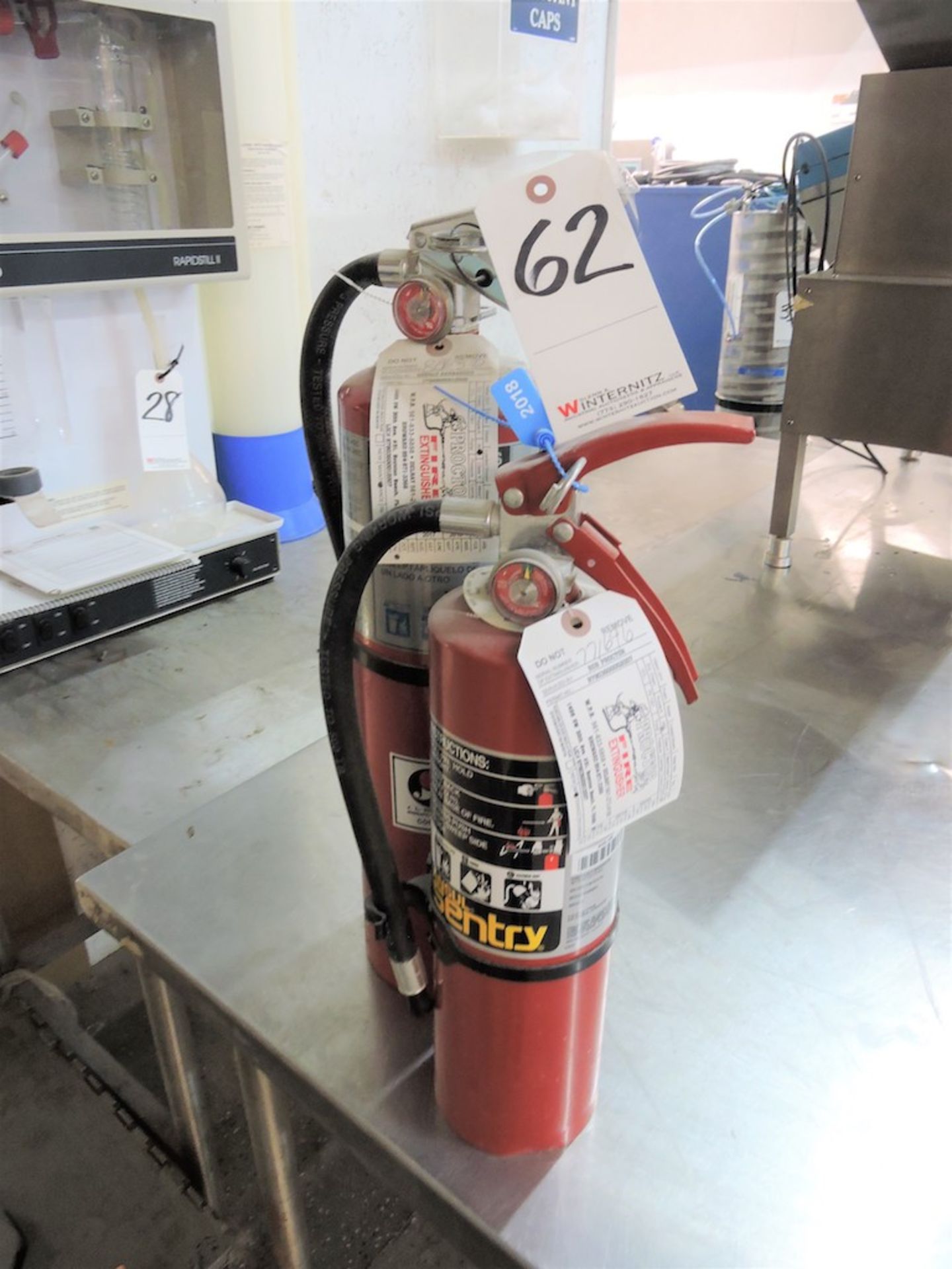 FIRE EXTINGUISHERS (4) IN PACKAGE ALL CURRENT