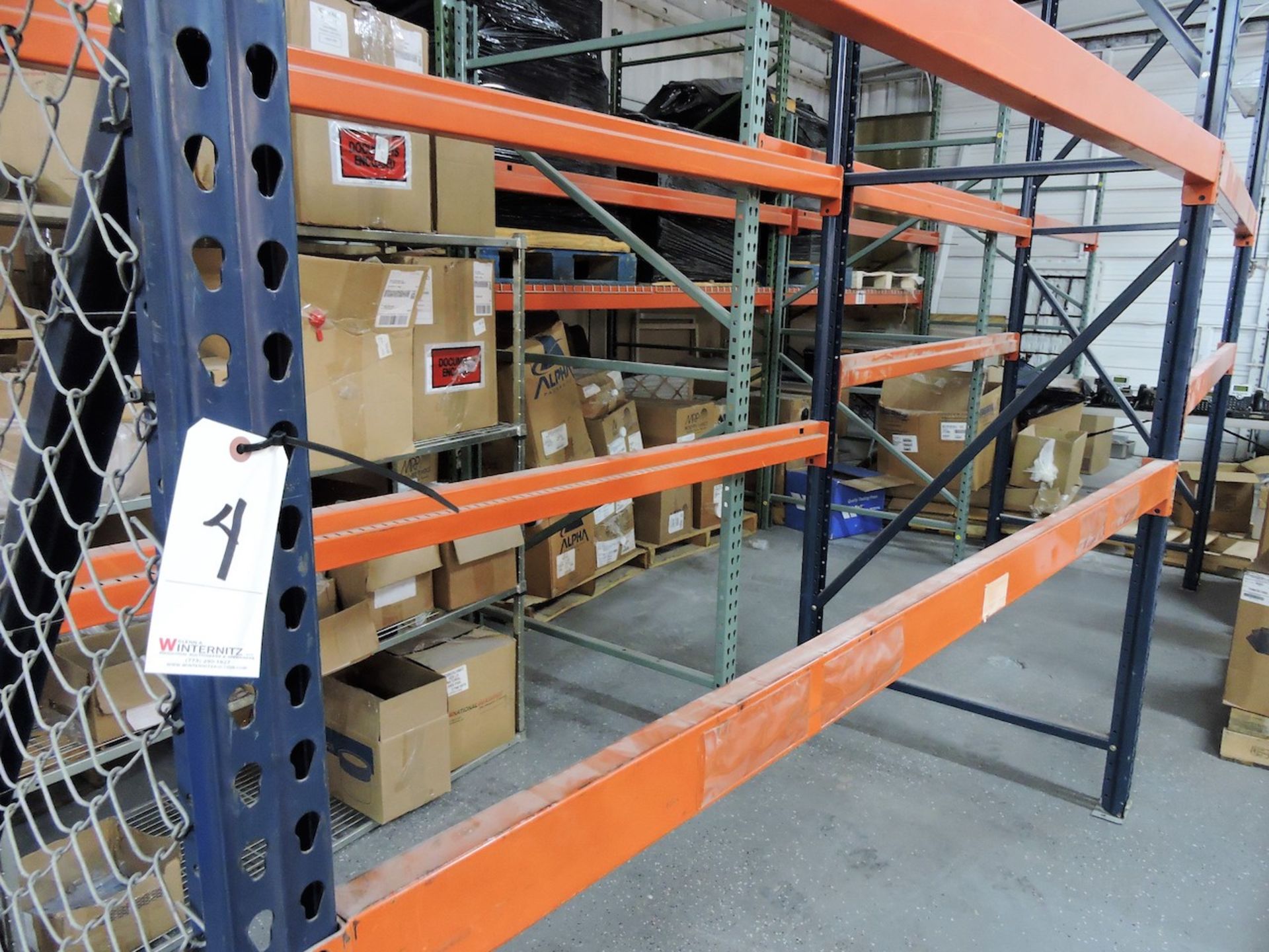 PALLET RACKING 4 UPRIGHTS 10 BEAMS 42” WIDE X 96” LONG X 12 FT HIGH 5000 LB LOAD CAPACITY - Image 2 of 2
