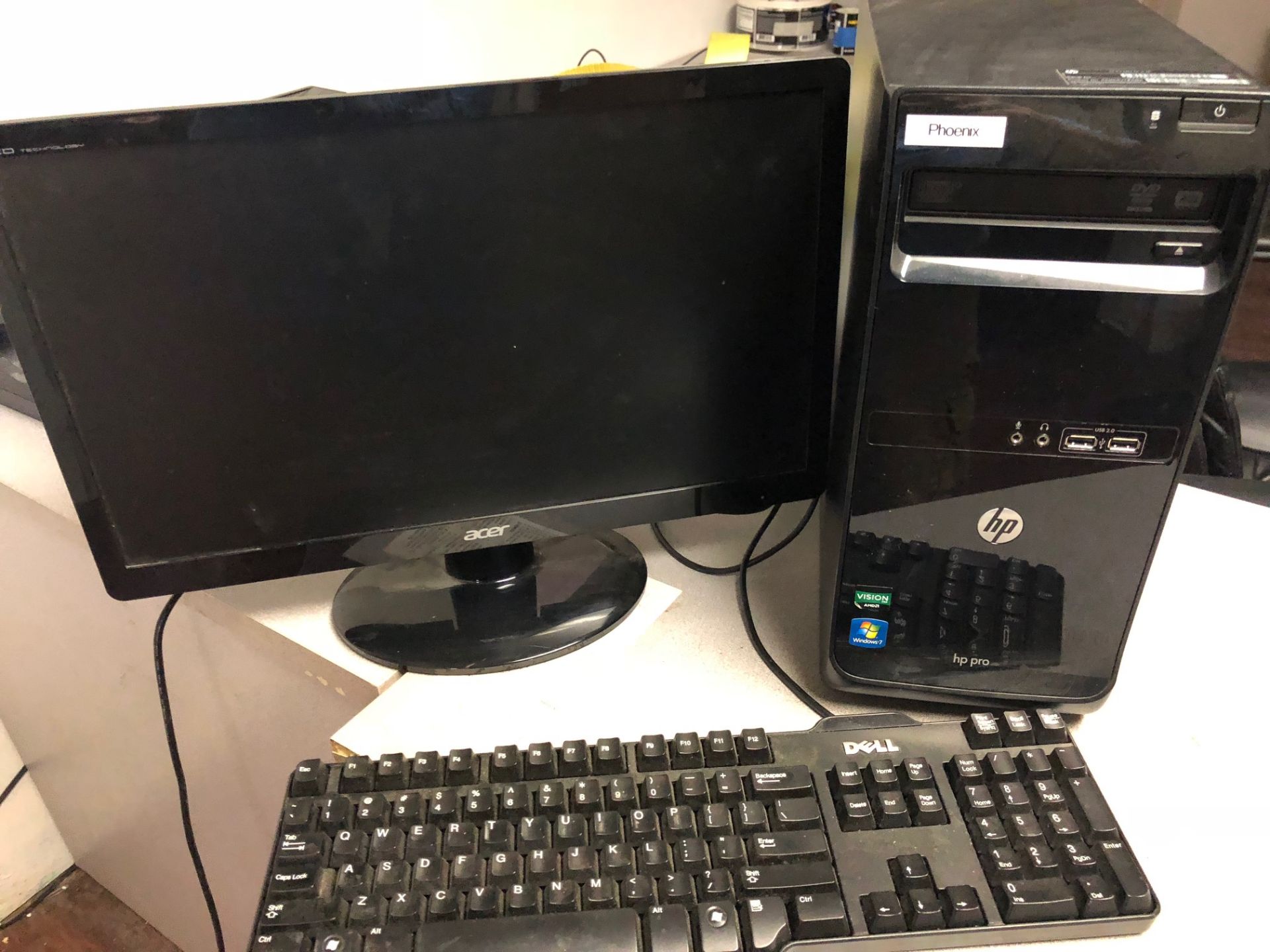 HP Computer with monitor