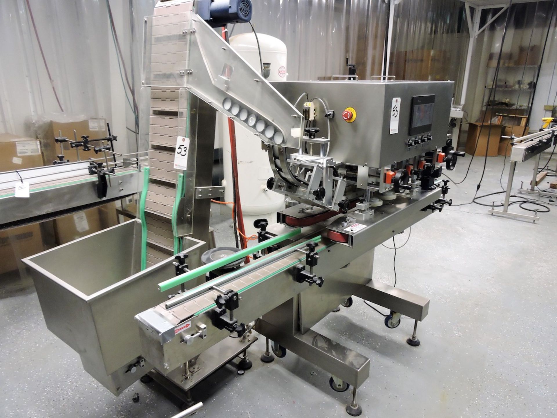 2018 DELTA CAPPER 6 SPINDLE WITH 7FT CONVEYOR WITH BXG CAP AUTO FEEDER - Image 4 of 6