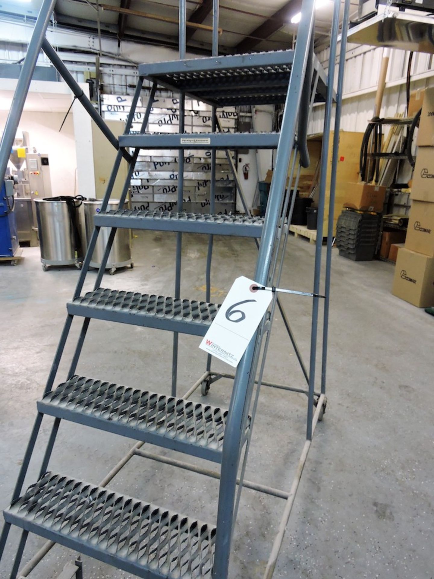 ROLLING STAIR/LADDER WITH LOCKING FEATURE 72” HIGH - Image 2 of 2