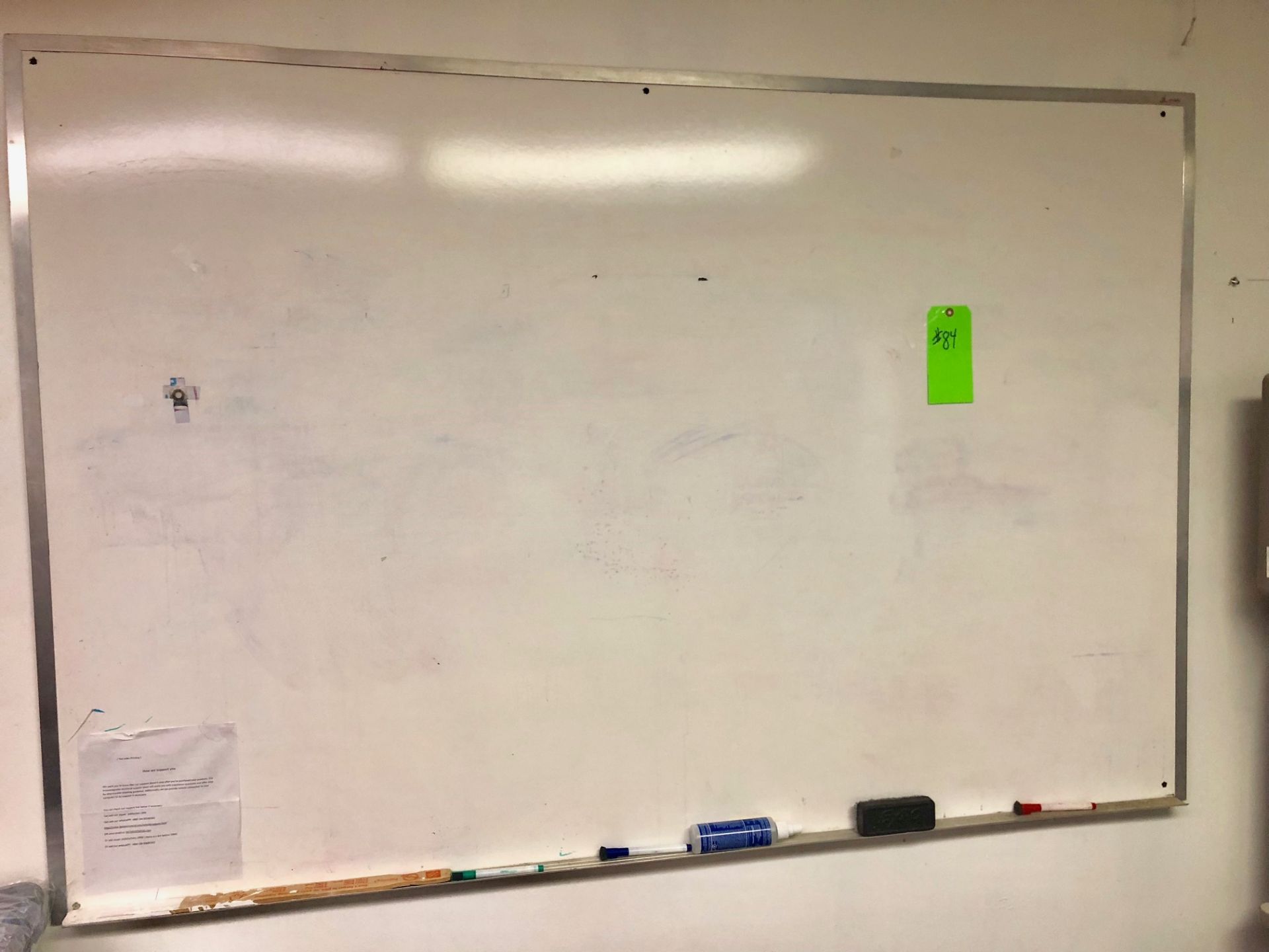 Whiteboard size 72”x48”