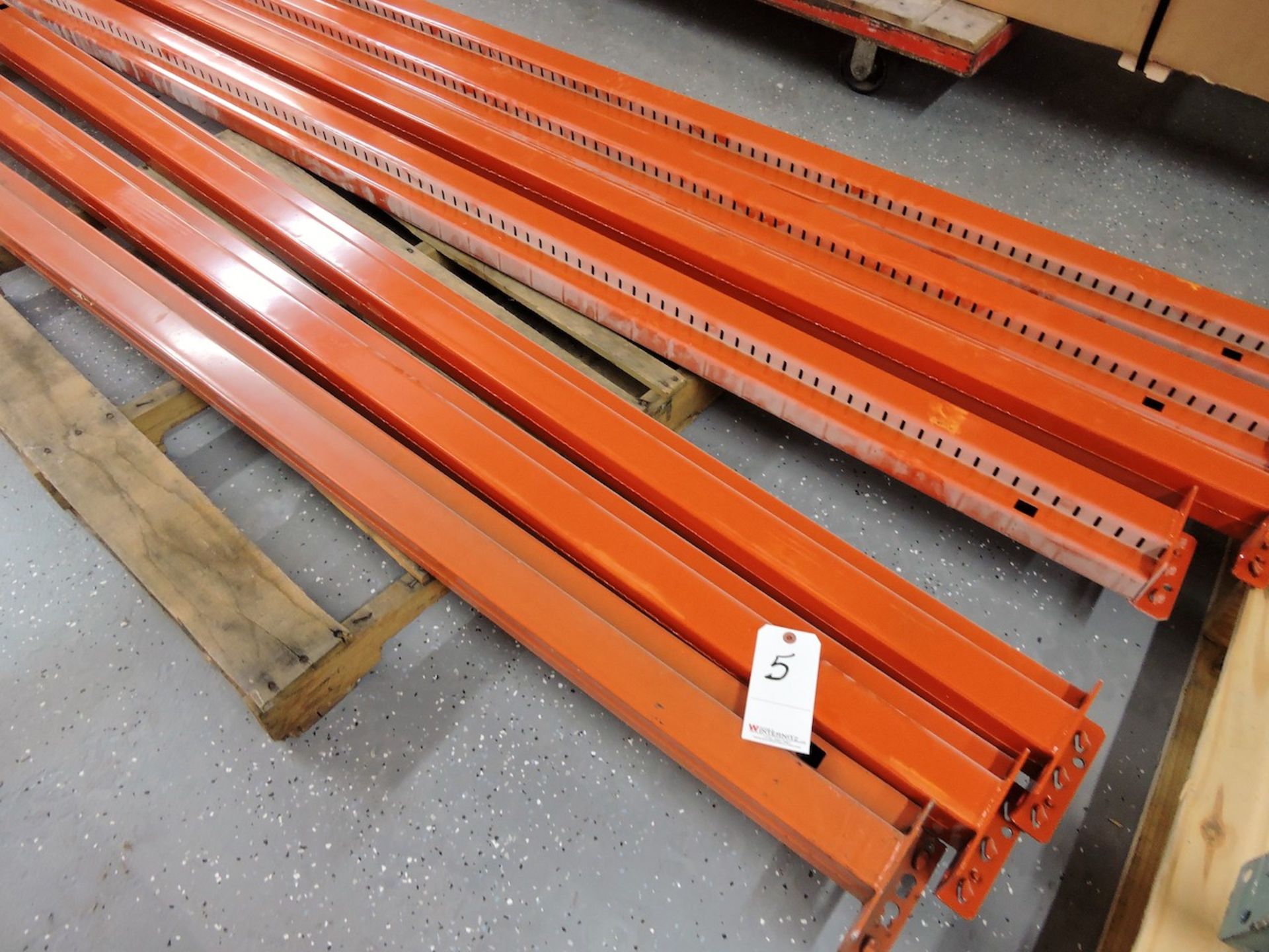 NEW ULINE PALLET RACKING - 6 UPRIGHTS 10 BEAMS 48” WIDE X 96” LONG X 96” HIGH 5000 LB LOAD CAP. - Image 2 of 4