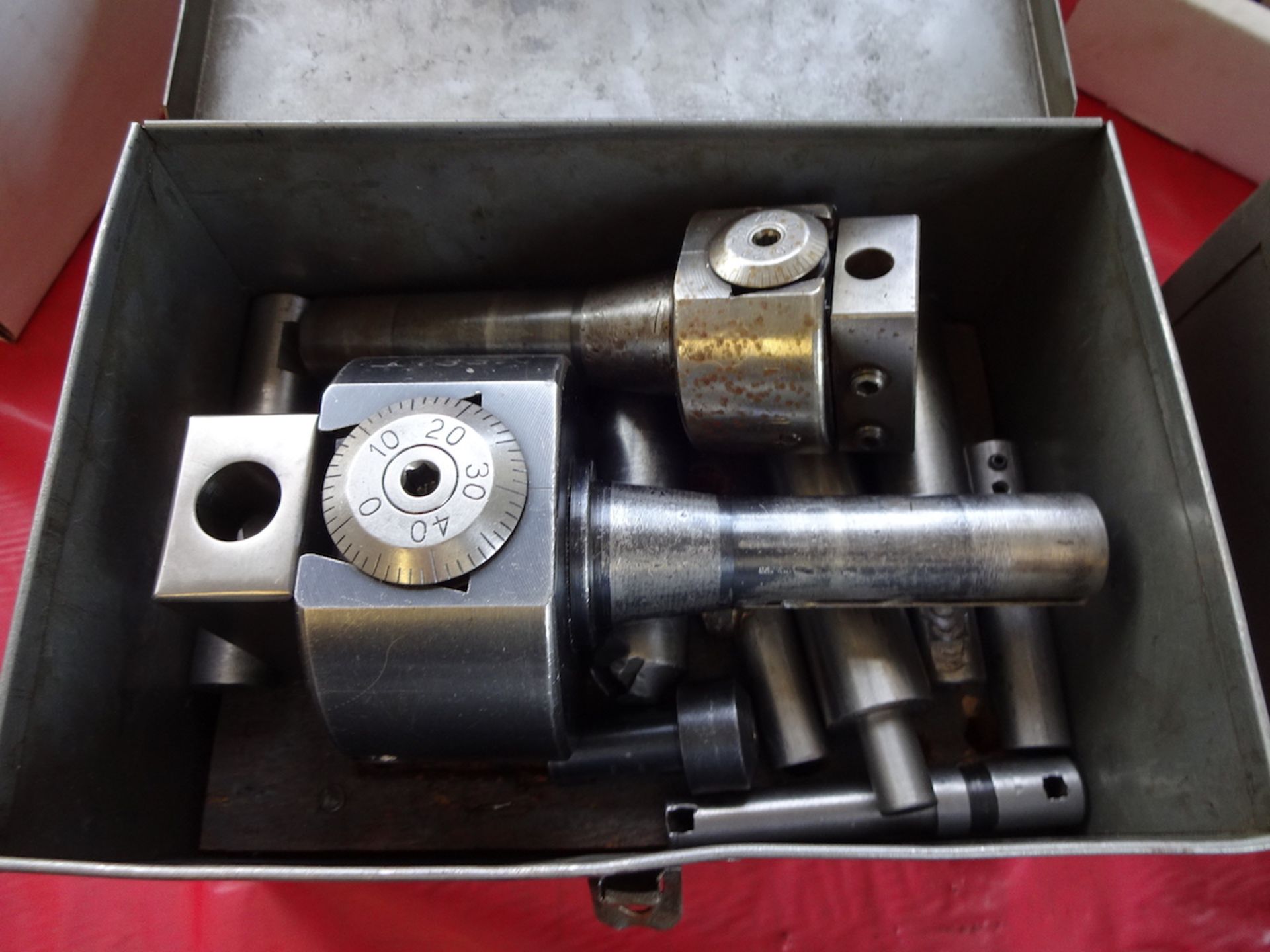 LOT: Bridgeport No. 2 & Bridgeport No. 1 Adjustable Boring Heads