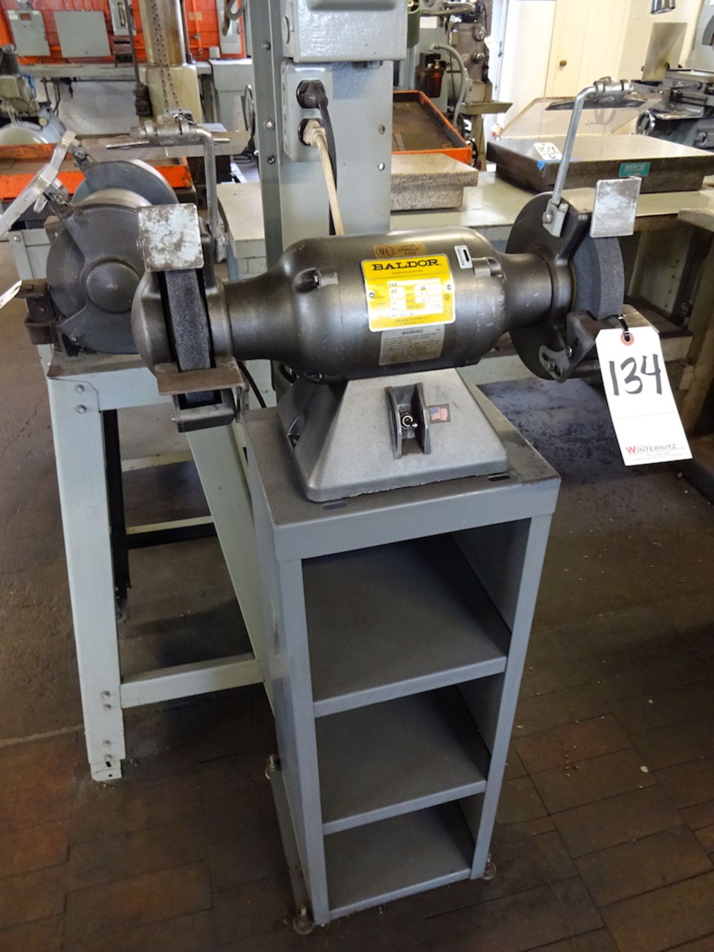 Baldor 1/2 HP Cat. No. 712 Double End Bench Grinder, S/N W986