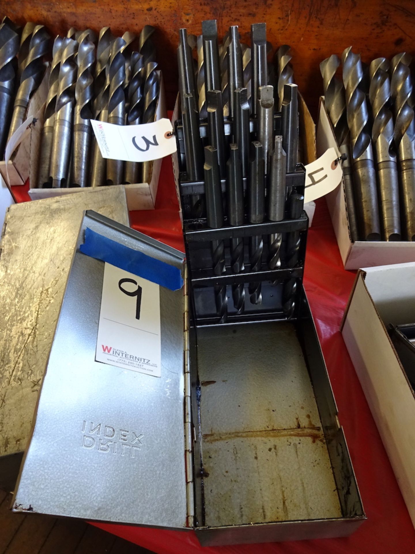 LOT: Drill Index with Assorted Drills