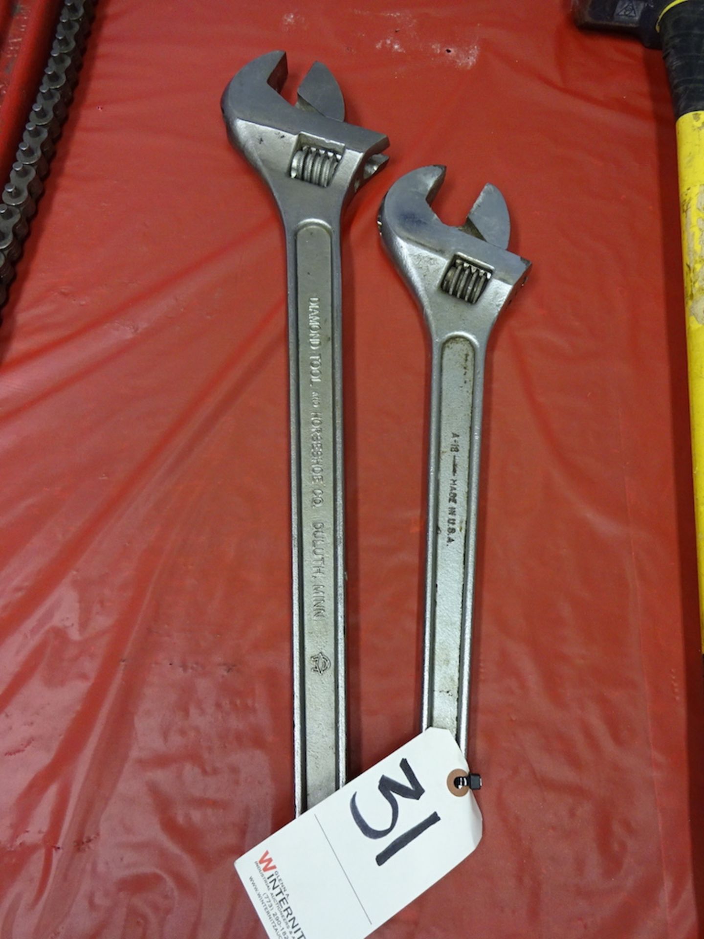 LOT: 24" & 18" CRESCENT WRENCHES