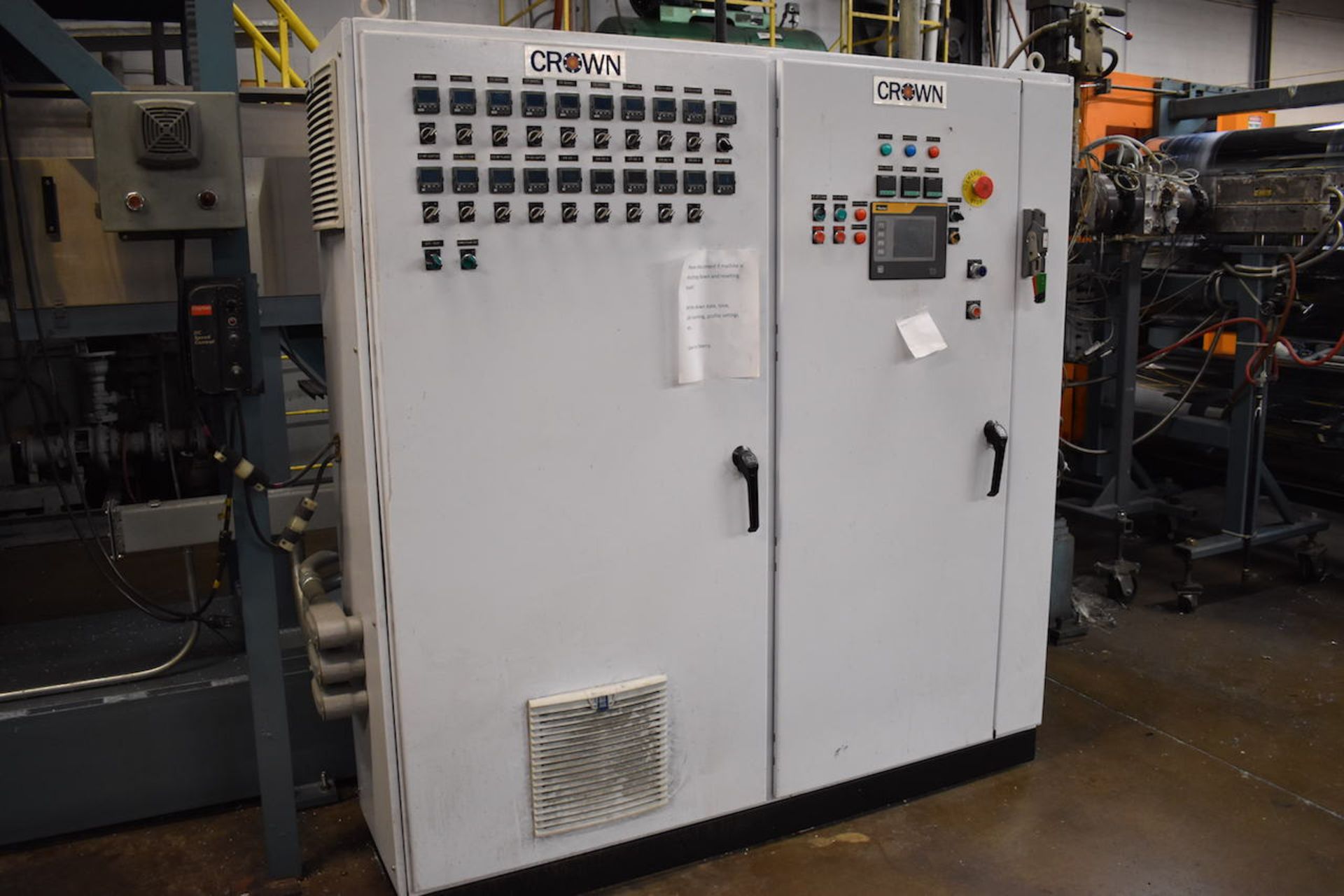 CROWN 48” MODEL EXT 4.5 4.5” PLASTIC PET EXTRUSION LINE: CROWN EXTRUDER S/N 1811 (2014), - Image 2 of 22