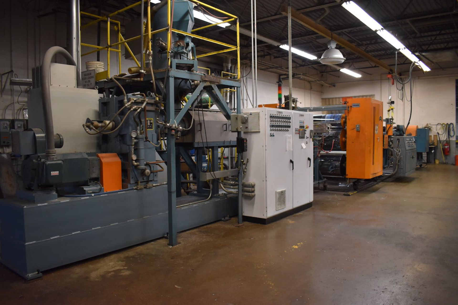 CROWN 48” MODEL EXT 4.5 4.5” PLASTIC PET EXTRUSION LINE: CROWN EXTRUDER S/N 1811 (2014),