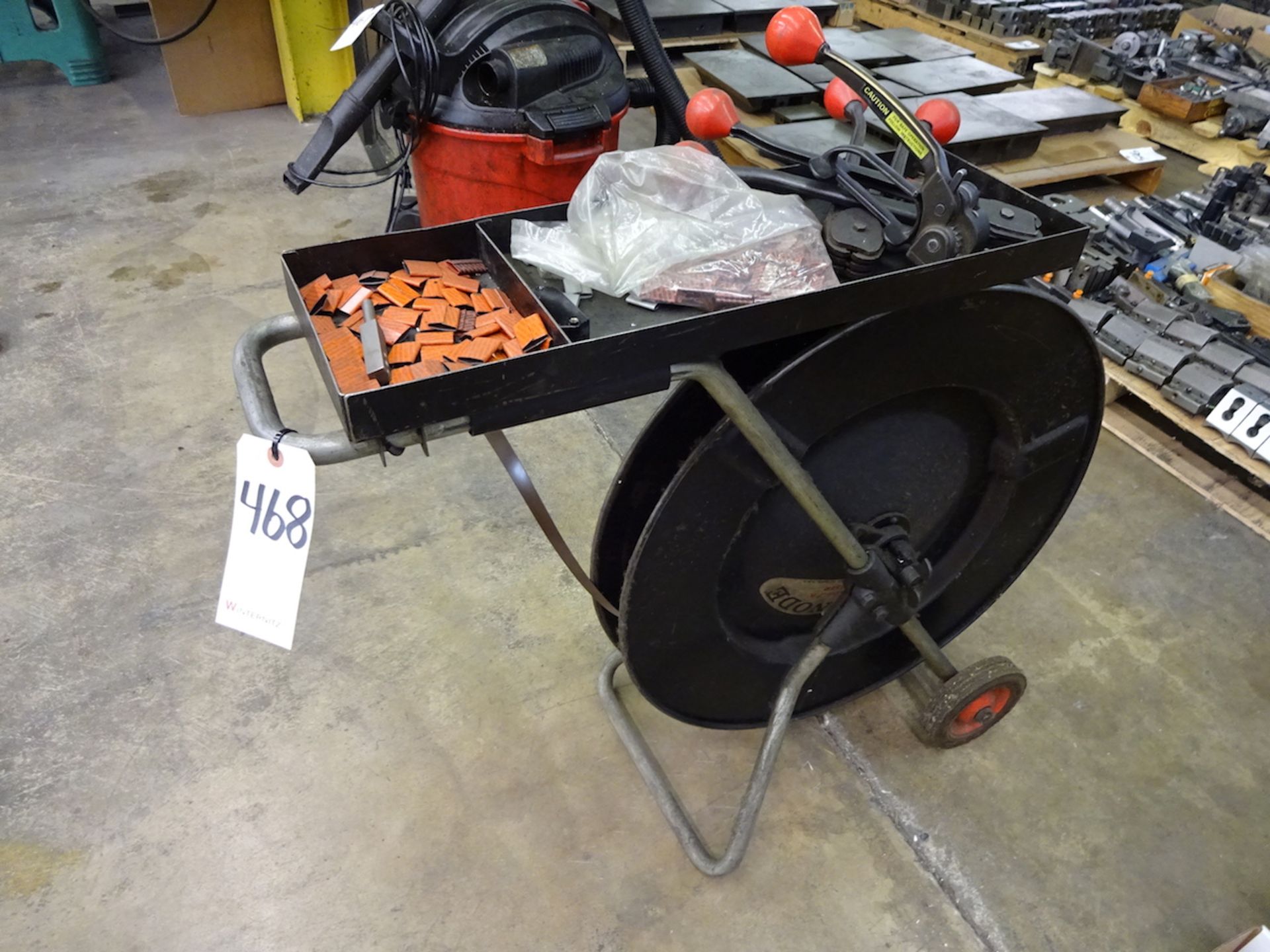 Signode Steel Strapping Cart, with Tools