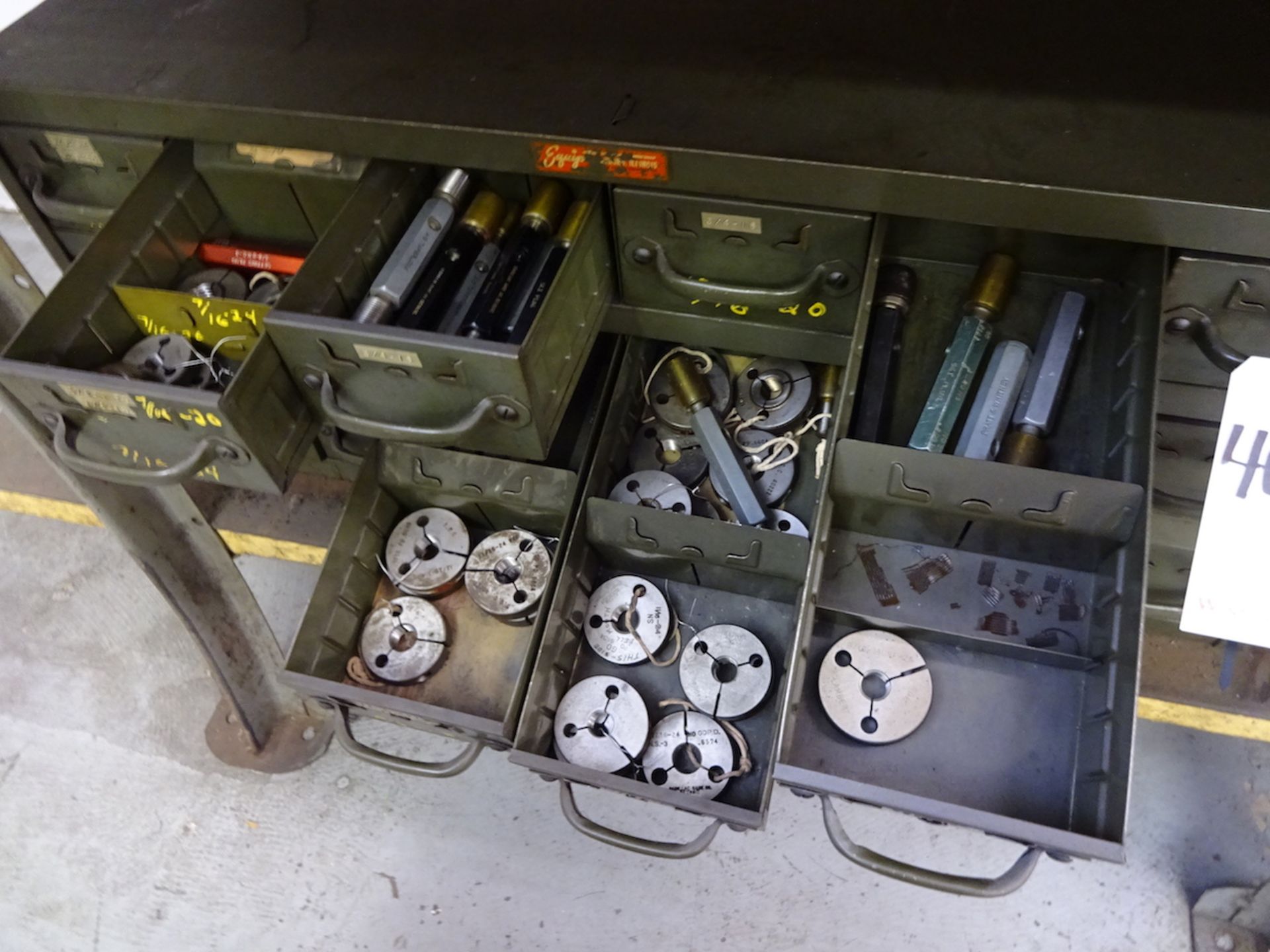 LOT: 18-Drawer Parts Cabinet, with Assorted Gauges - Image 2 of 3