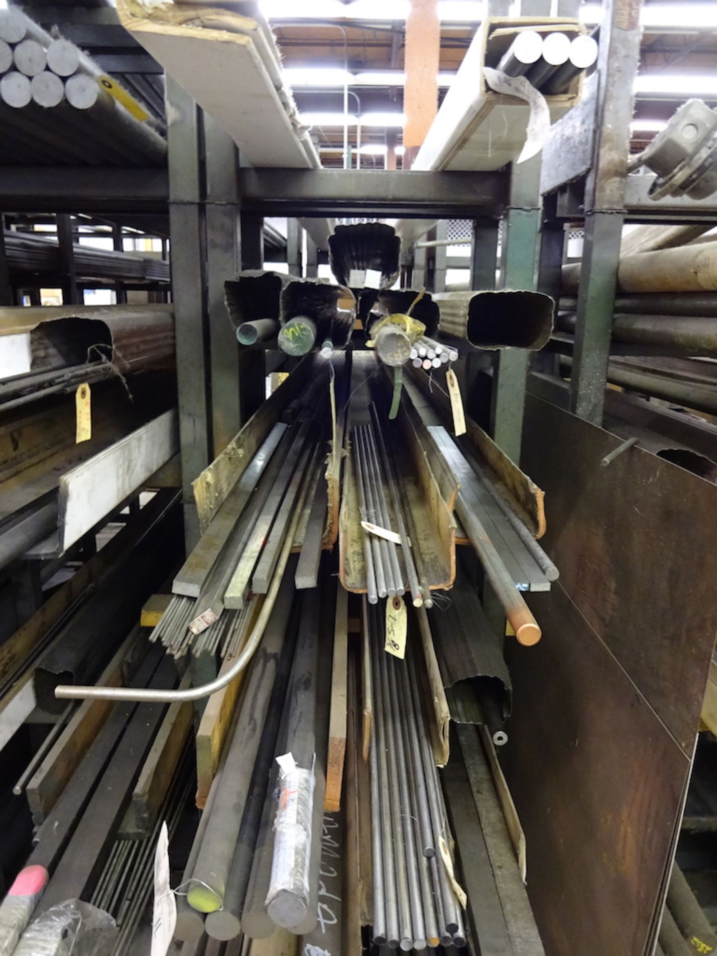 LOT: Assorted Steel Rod Inventory, Bar Stock, Pipe, etc. with Jarke Stacking Racks - Image 4 of 4