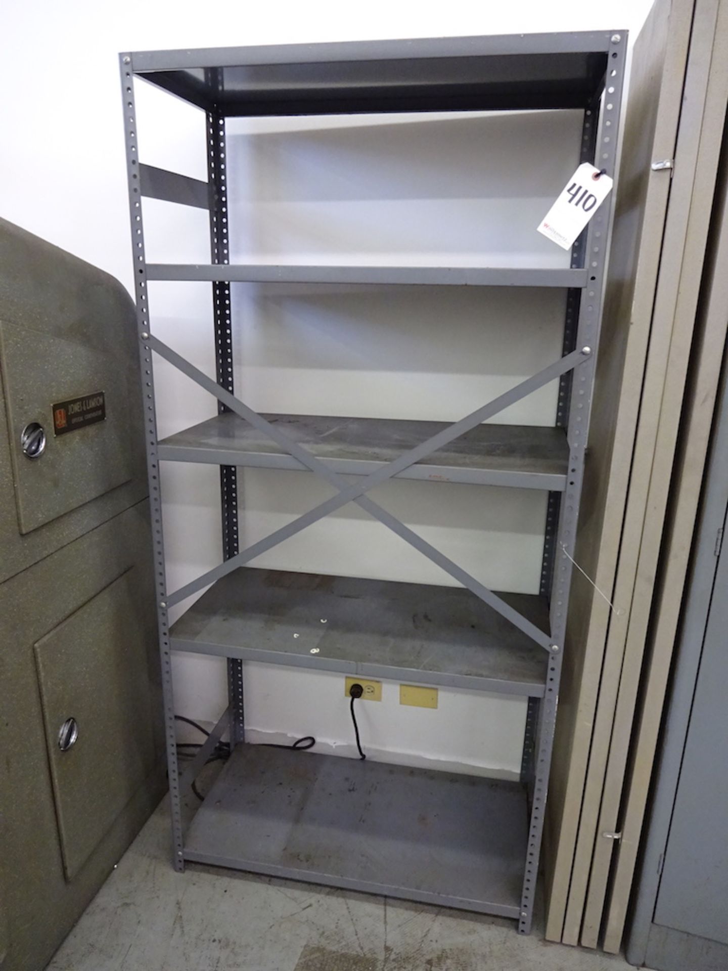 LOT: (2) Sections Steel Shelving