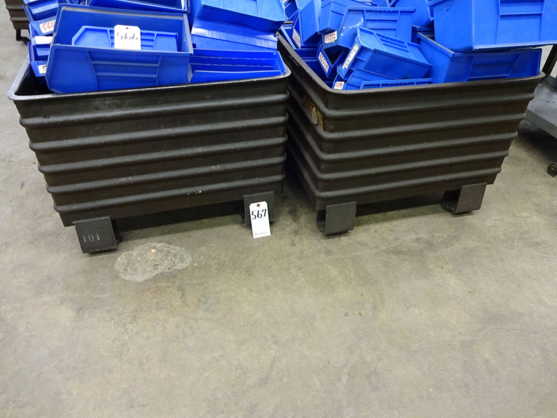 LOT: (18) Assorted Size Corrugated Stock Bins