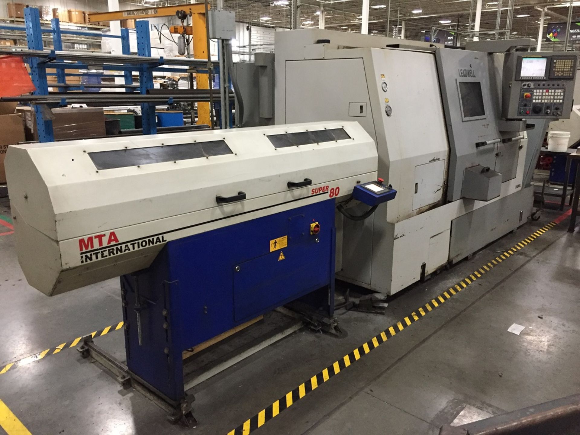 LEADWELL MODEL T-8 2-AXIS SLANT BED CNC LATHE (2008)
