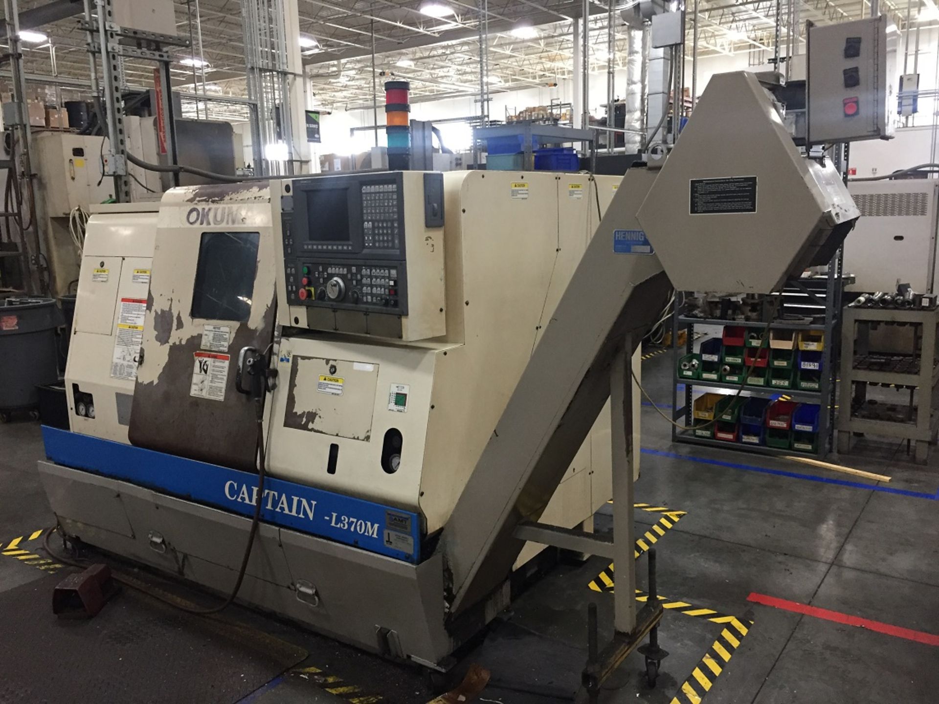 OKUMA CAPTAIN L370M LIVE TOOL, CNC LATHE, (2001) - Image 3 of 13