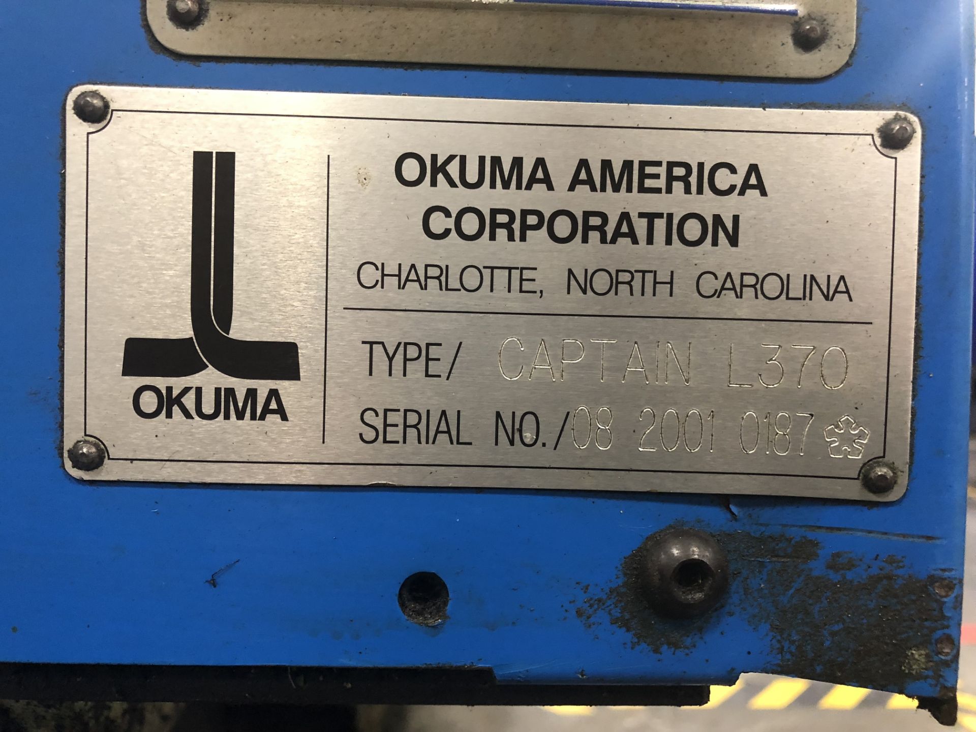 OKUMA CAPTAIN L370M LIVE TOOL, CNC LATHE, (2001) - Image 13 of 13