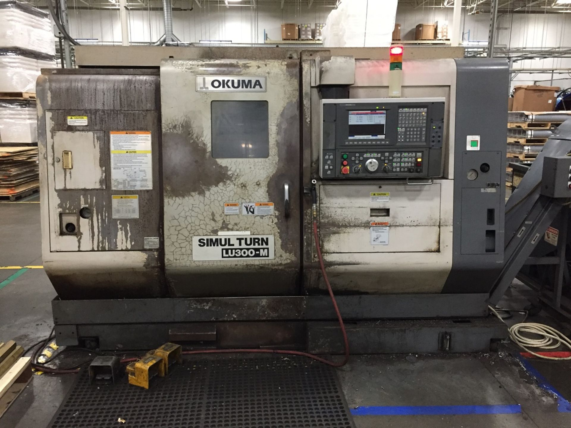 OKUMA LU300-M SIMULTURN 5 AXIS LIVE TOOL CNC LATHE (2004) - Image 2 of 11