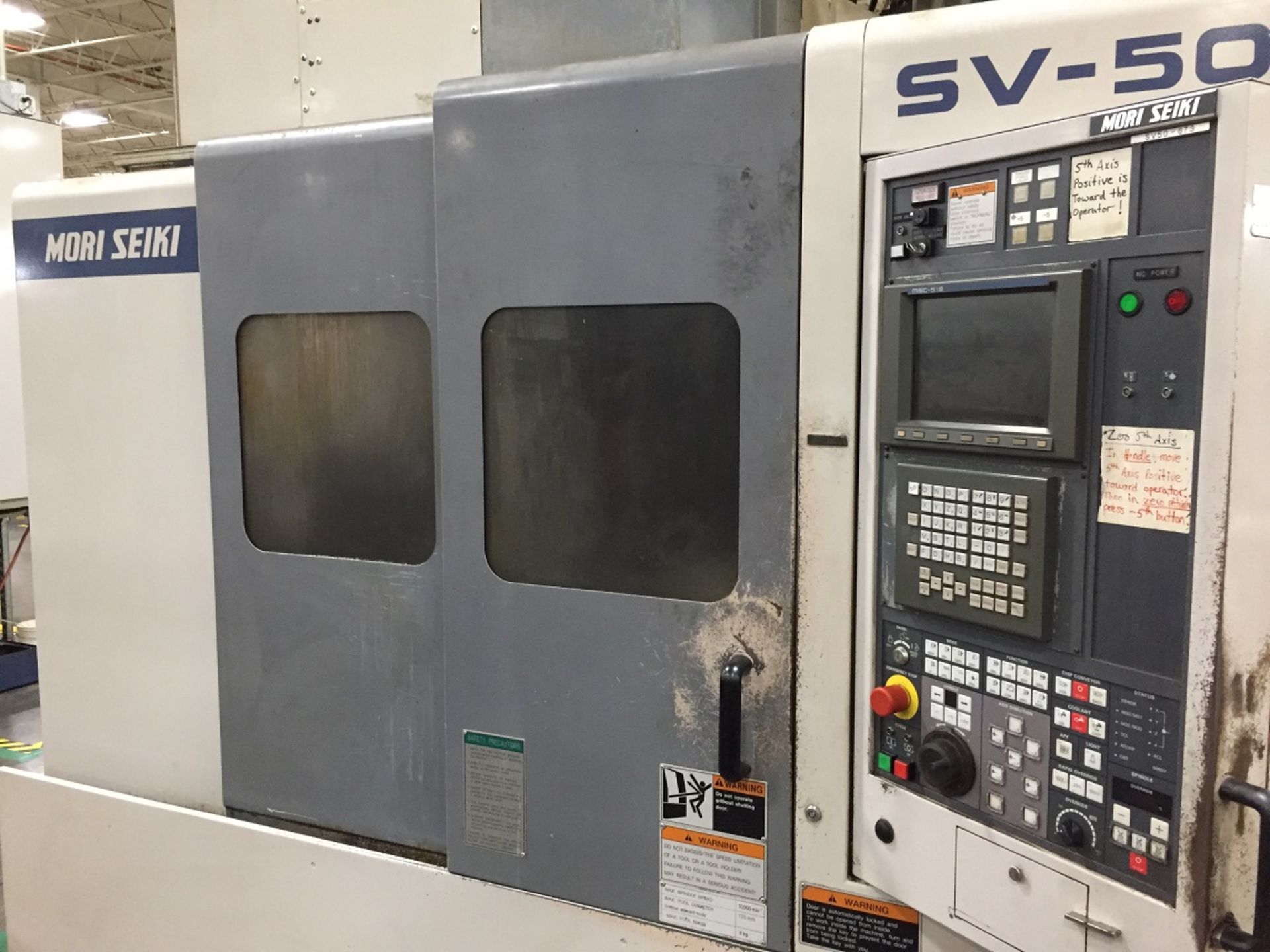 MORI SEIKI SV-50/40 5 AXIS VERTICAL MACHINING CENTER (1998) - Image 4 of 20