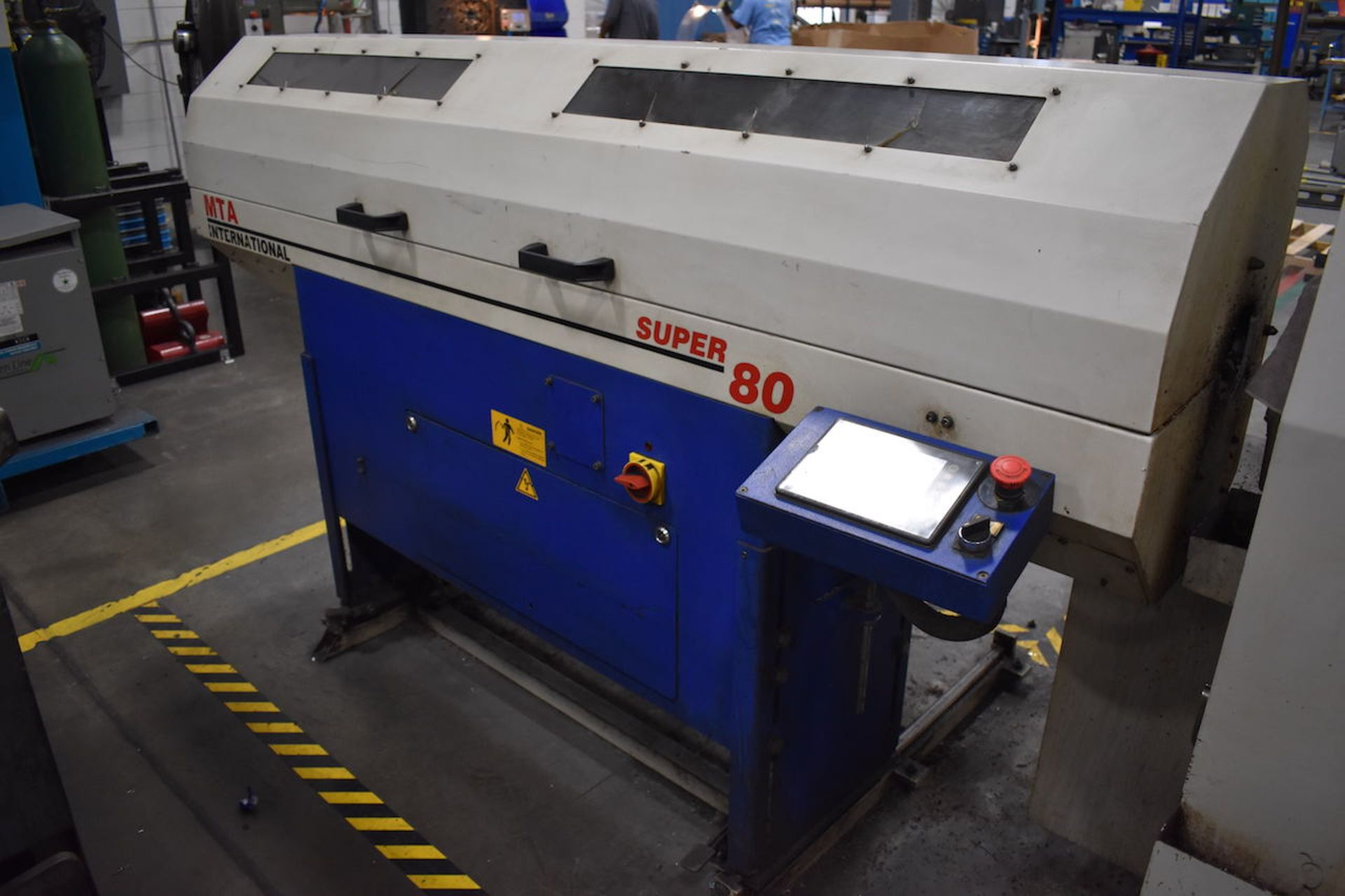 LEADWELL MODEL T-8 2-AXIS SLANT BED CNC LATHE (2008) - Image 9 of 13