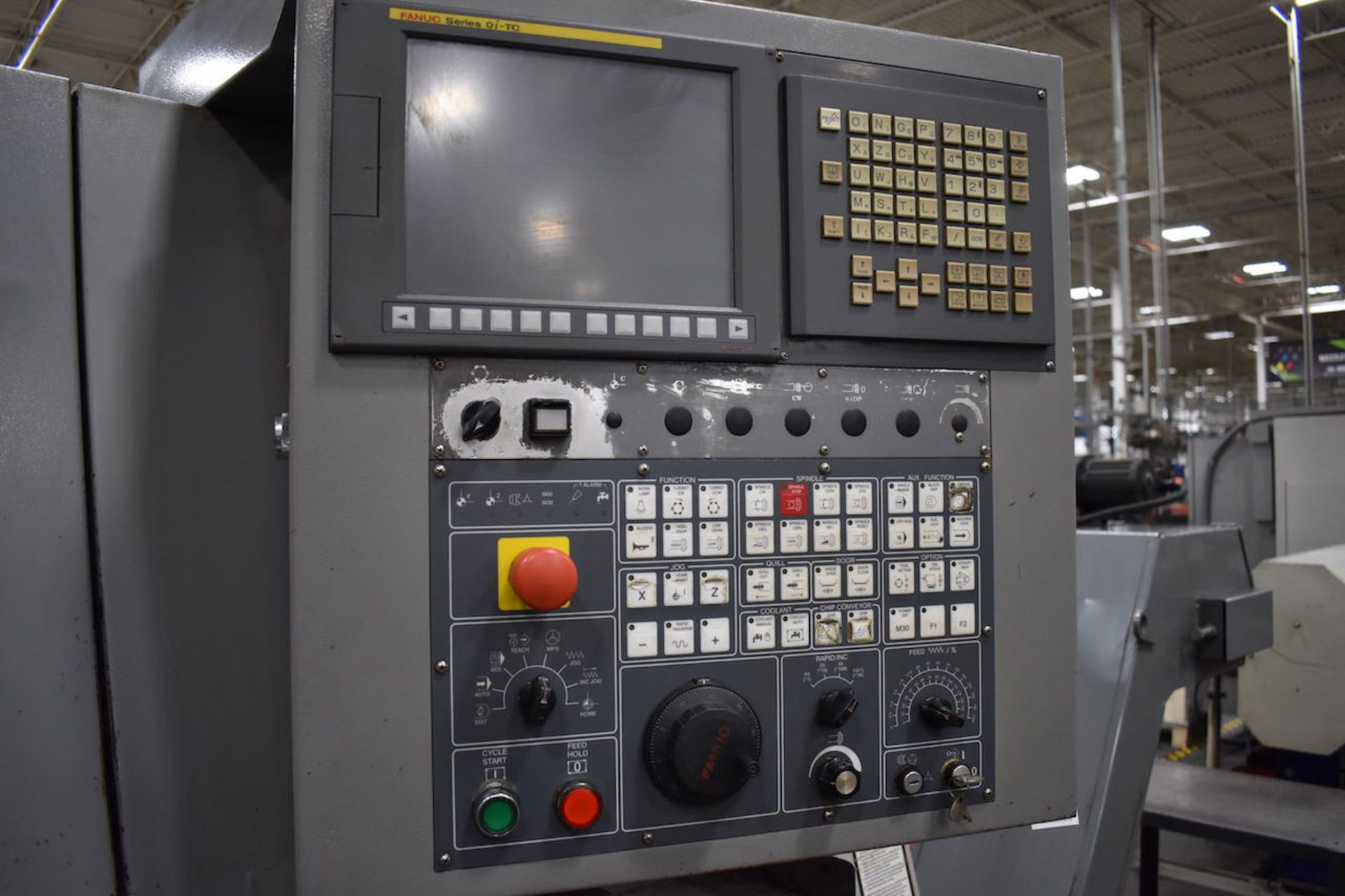 LEADWELL MODEL T-8 2-AXIS SLANT BED CNC LATHE (2008) - Image 8 of 13