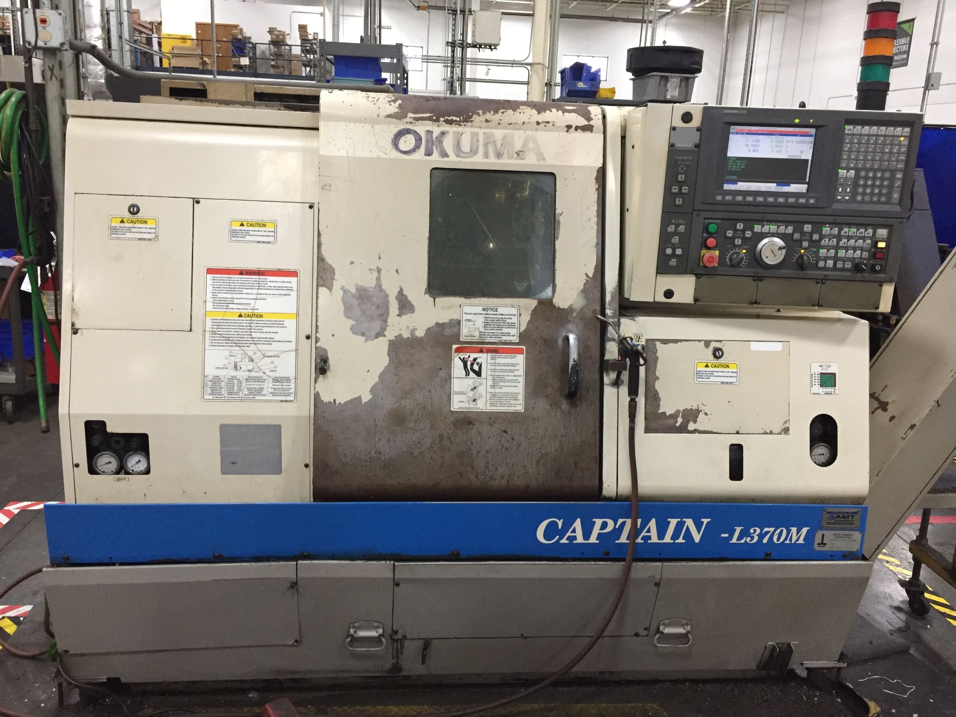 OKUMA CAPTAIN L370M LIVE TOOL, CNC LATHE, (2001) - Image 2 of 13