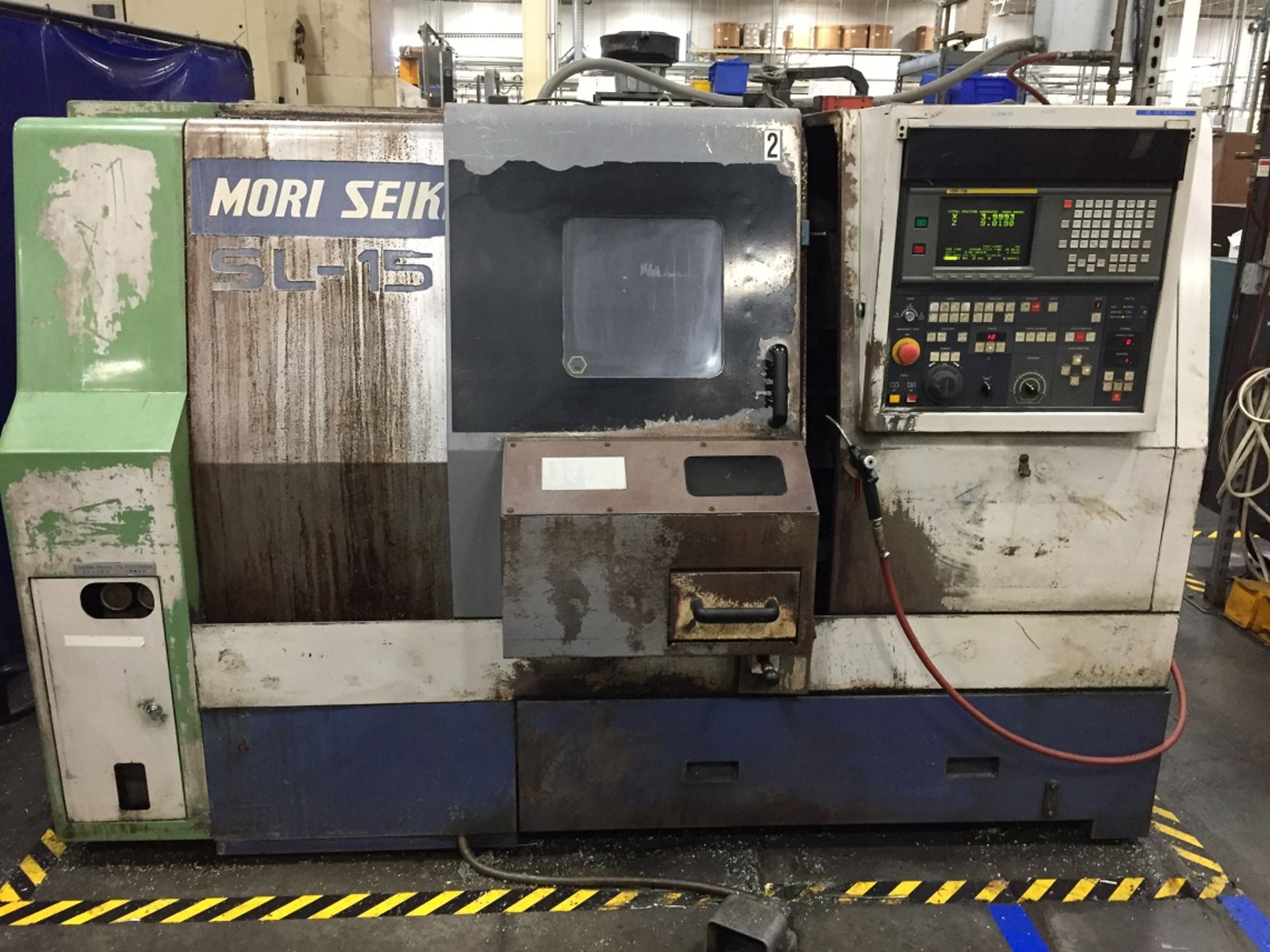 MORI SEIKI SL-15 2 AXIS SLANT BED CNC LATHE, S/N 1665, - Image 2 of 9