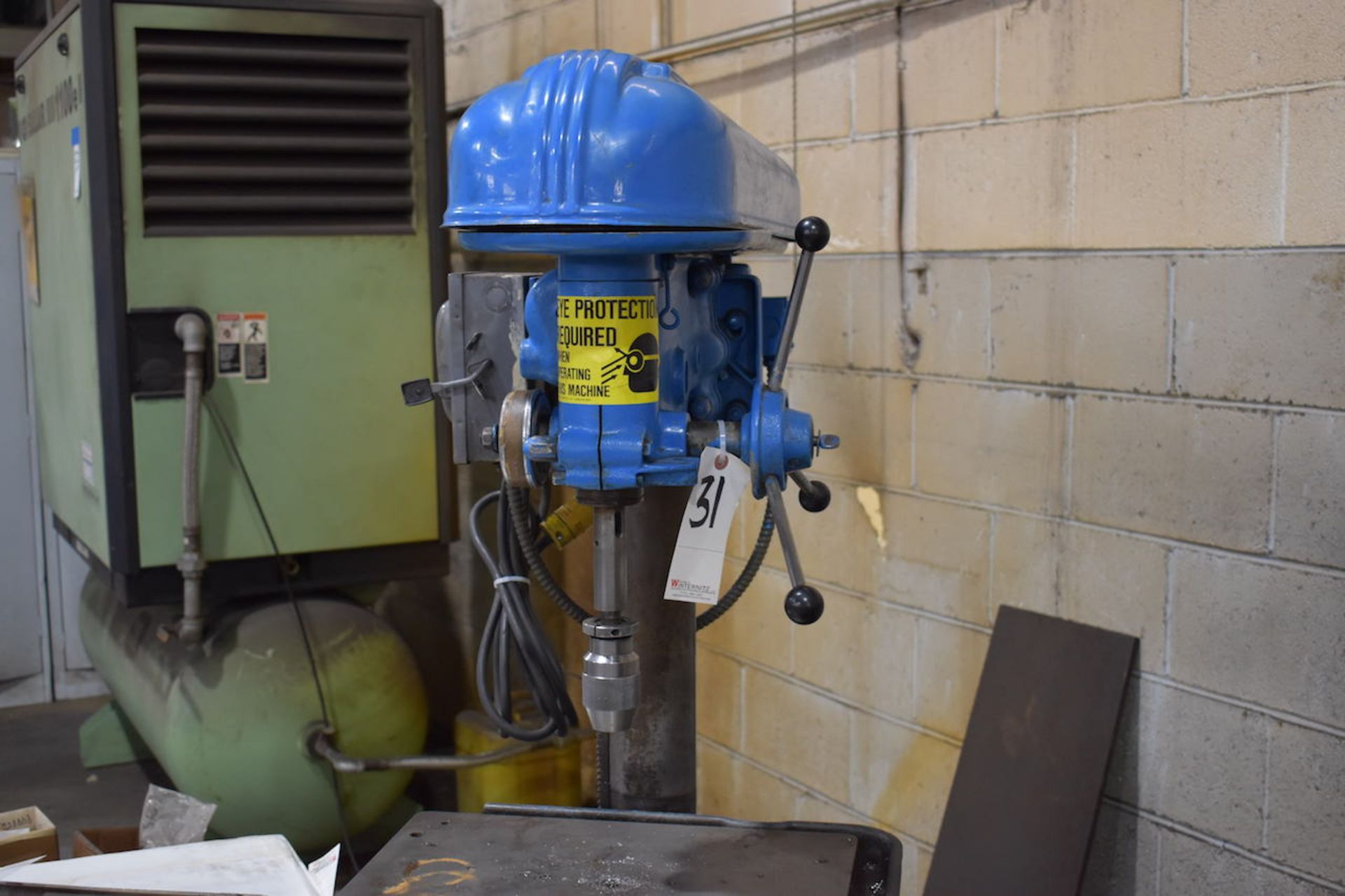 Rockwell 17 in. Floor Type Drill Press, S/N 95-4598, 17 in. x 12-1/2 in. Table, 3/4 HP, 115/230 - Image 3 of 3