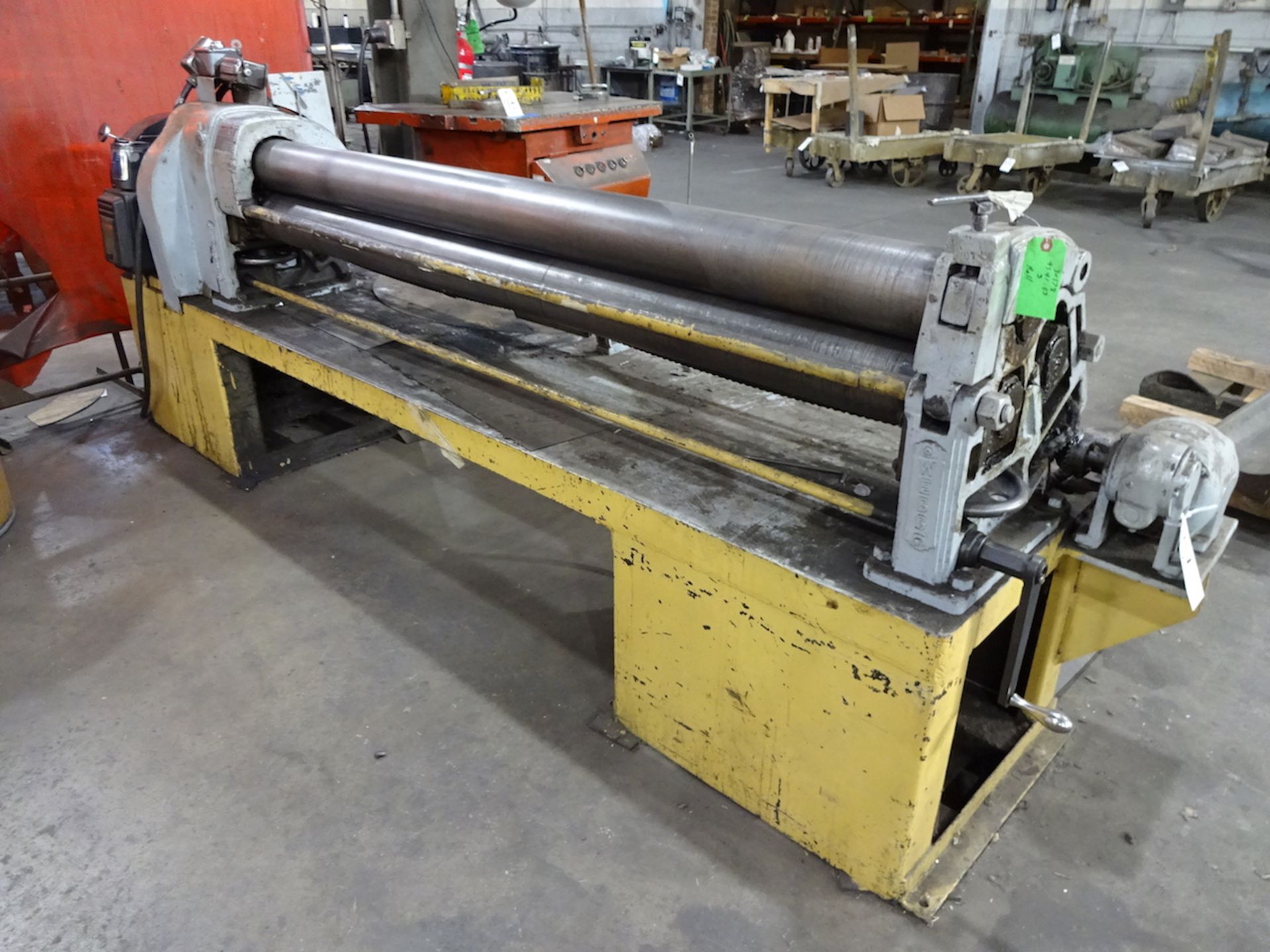 Webb 6 ft. x 12 ga. Model 2L Bending Roll, S/N 620, 5 in. Dia. Rolls, AC Motor Controls