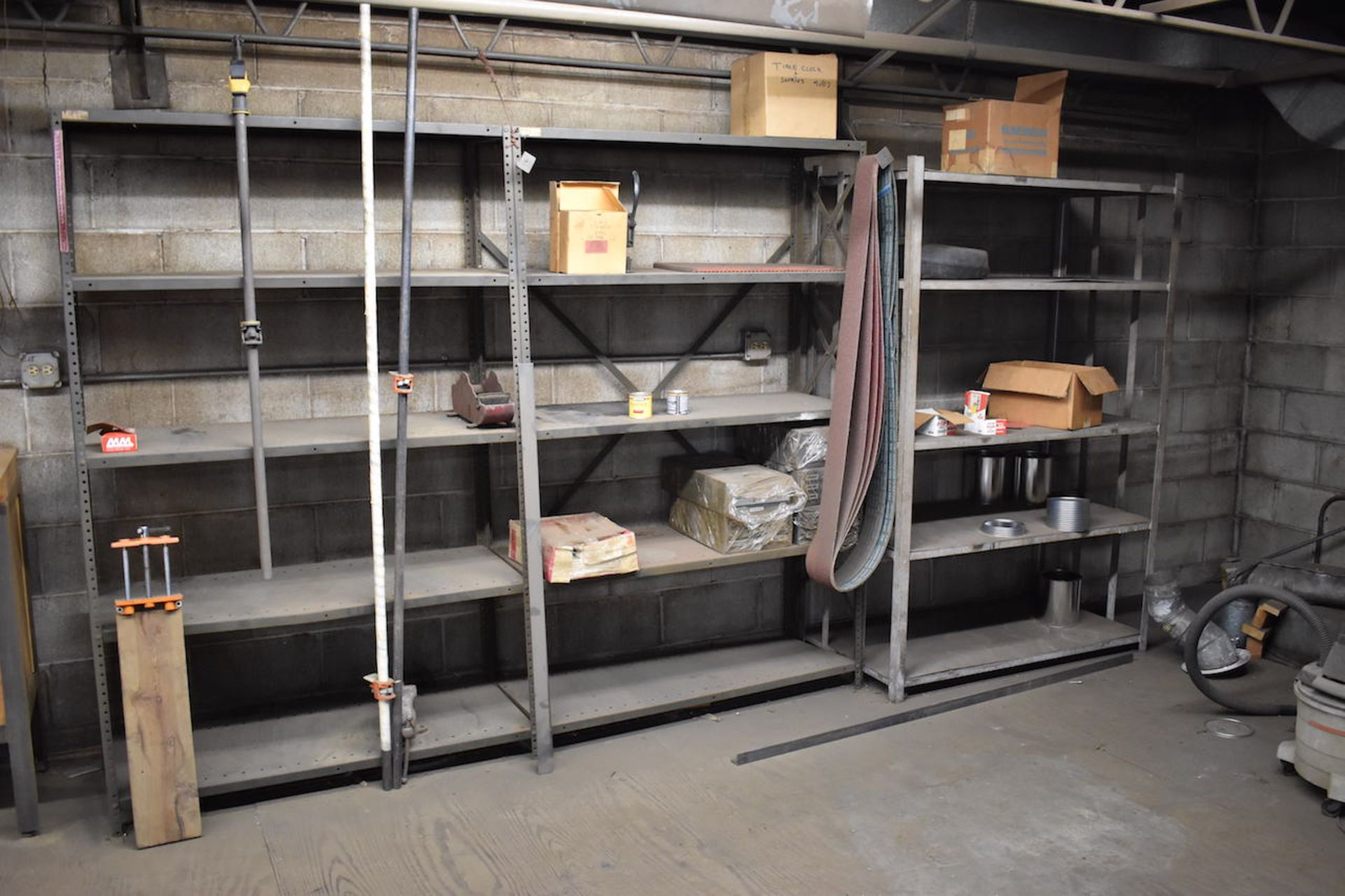 ASSORTED WORK BENCHES, FILE CABINETS, METAL SHELVING AND STORAGE CABINETS IN UPSTAIRS MEZZANINE. ( - Image 5 of 9