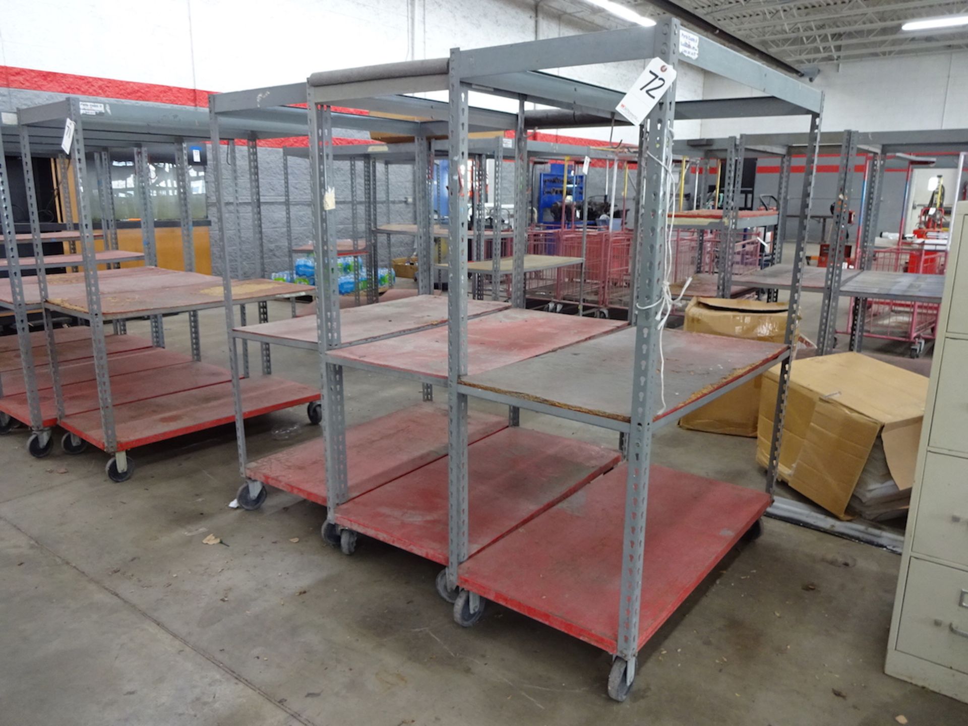 LOT: (4) ADJUSTABLE STEEL CARTS