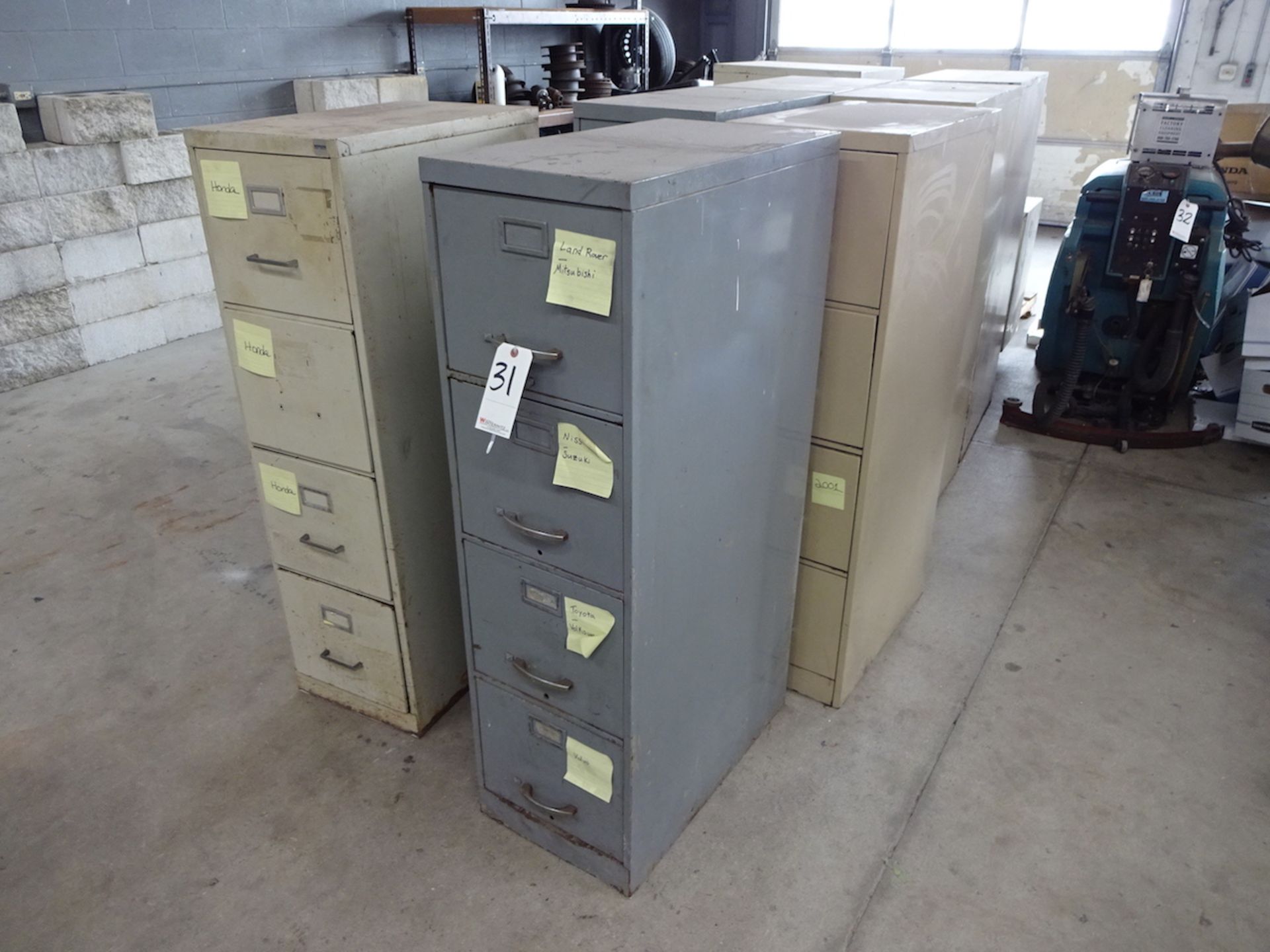 LOT: (8) ASSORTED FILE CABINETS