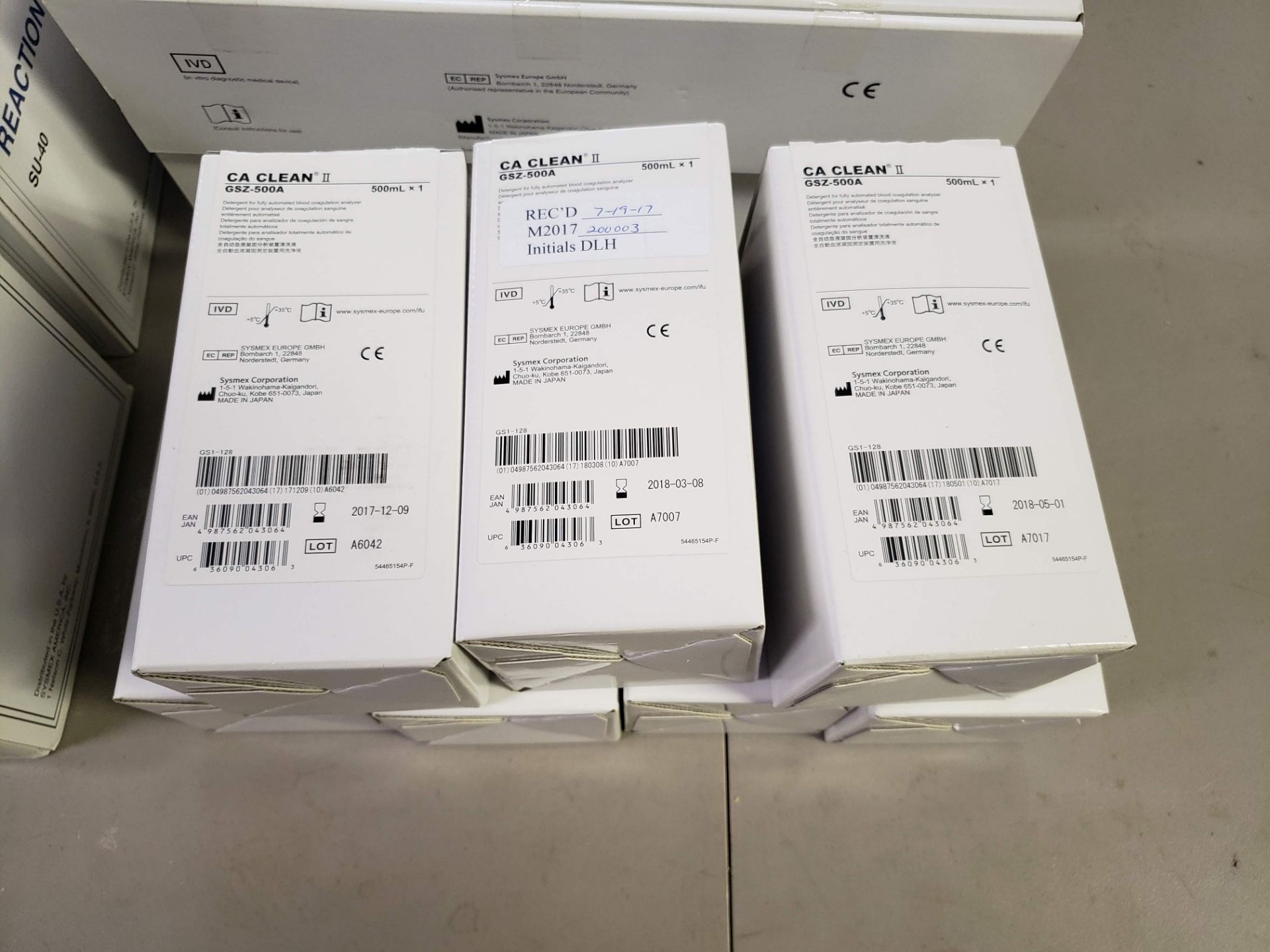 14 BOXES OF ASST SYSMEX TUBES, PLATES AND CLEANER - Image 7 of 12