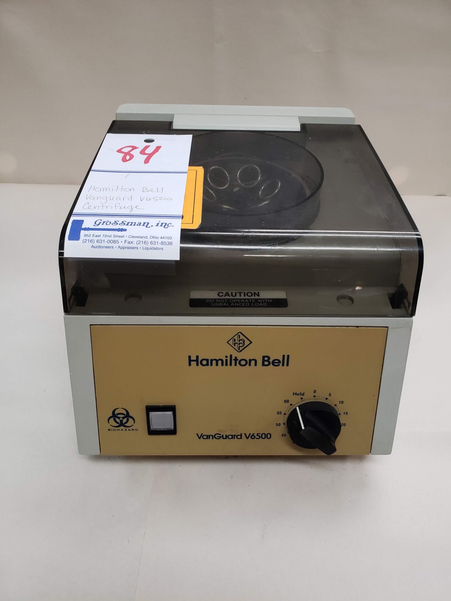 1 HAMILTON BELL VANGUARD V6500 CENTRIFUGE