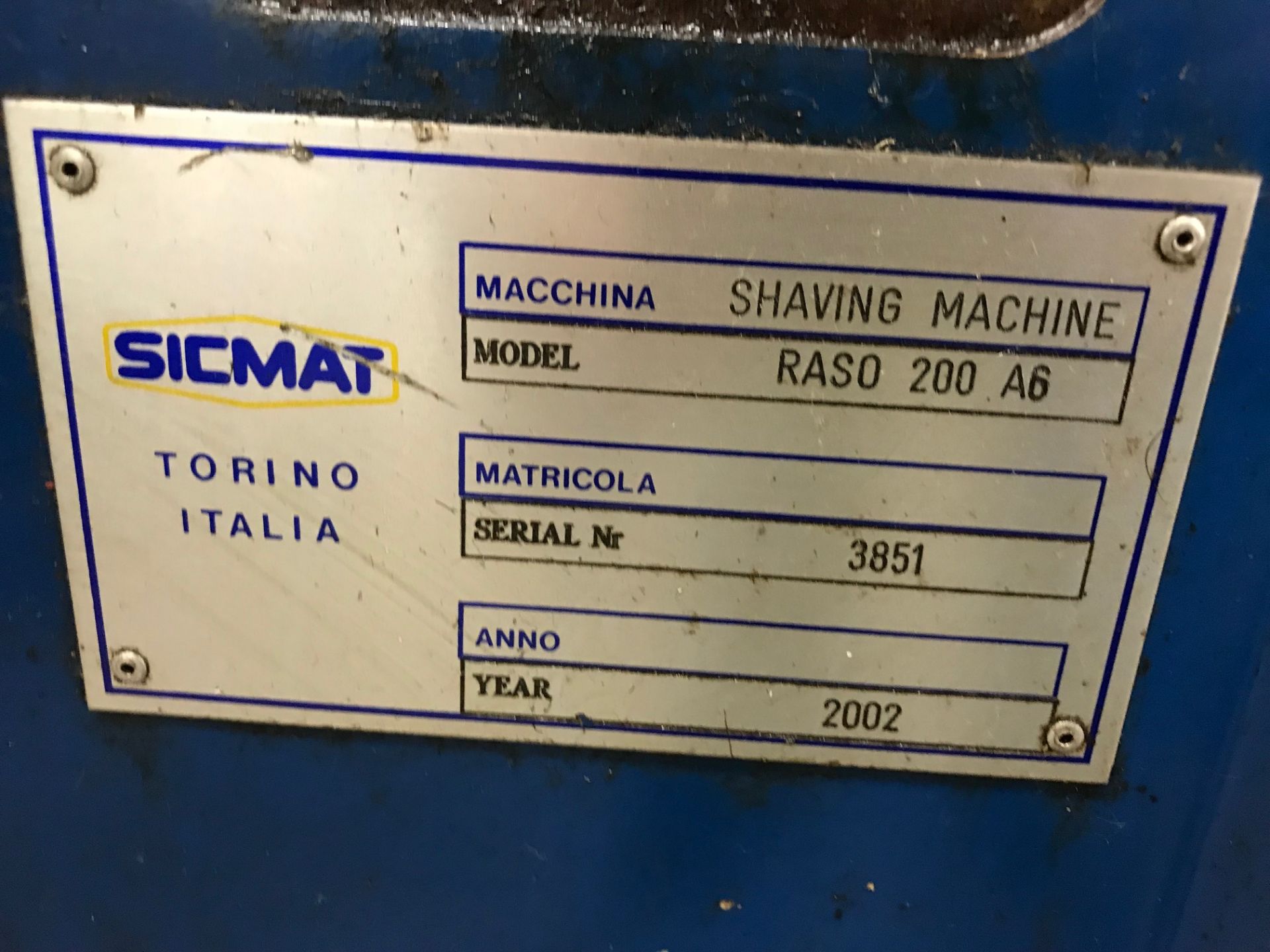 RASO-REDWING CNC GEAR SHAVER, MODEL RASO 200 A6, SN 3851, YEAR 2002, LOCATION IL - Image 4 of 5