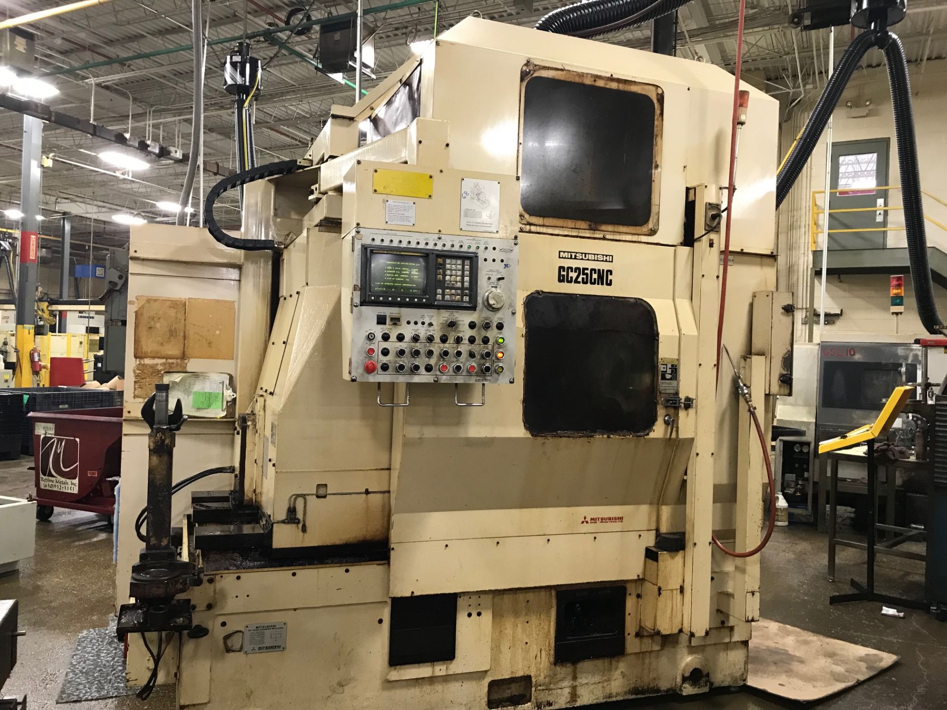 MITSUBISHI GC25CNC CNC GEAR HOBBER, SN 25347C5, LOCATION IL