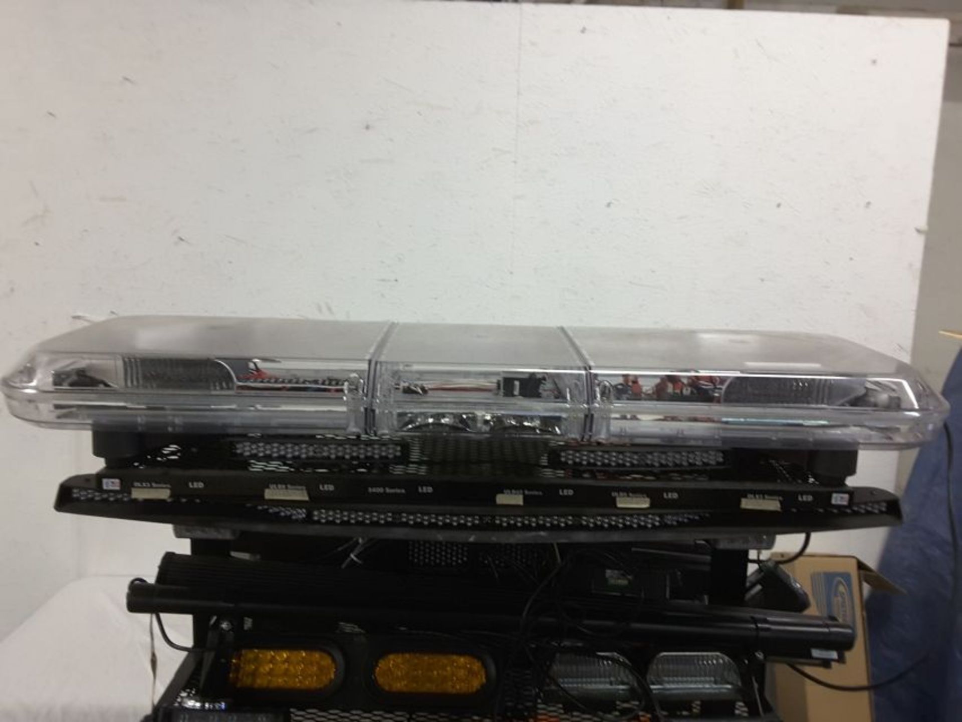 Large LED light bar and other LED light display on rolling car, PICK UP ONLY - Image 2 of 5