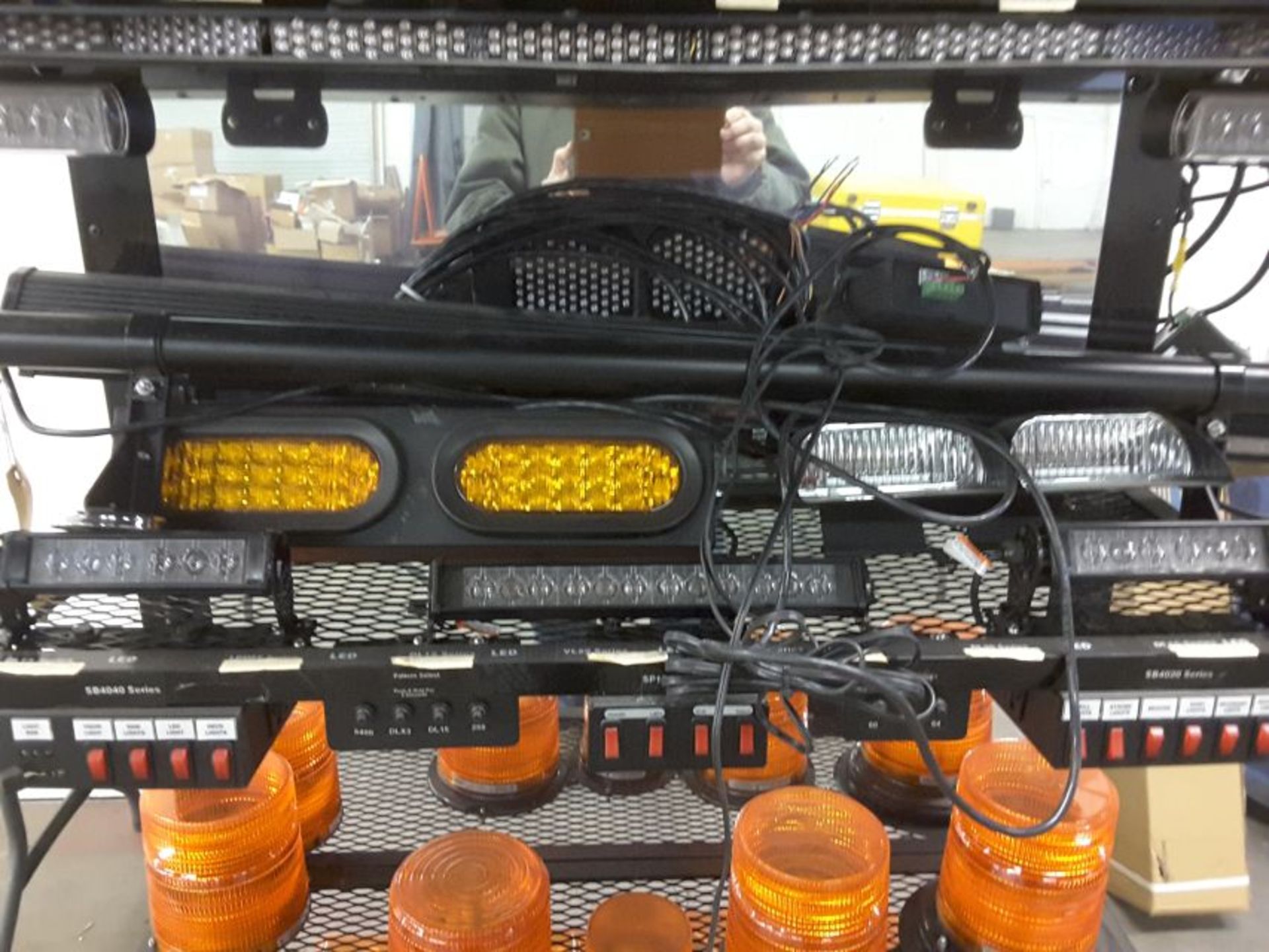 Large LED light bar and other LED light display on rolling car, PICK UP ONLY - Image 3 of 5