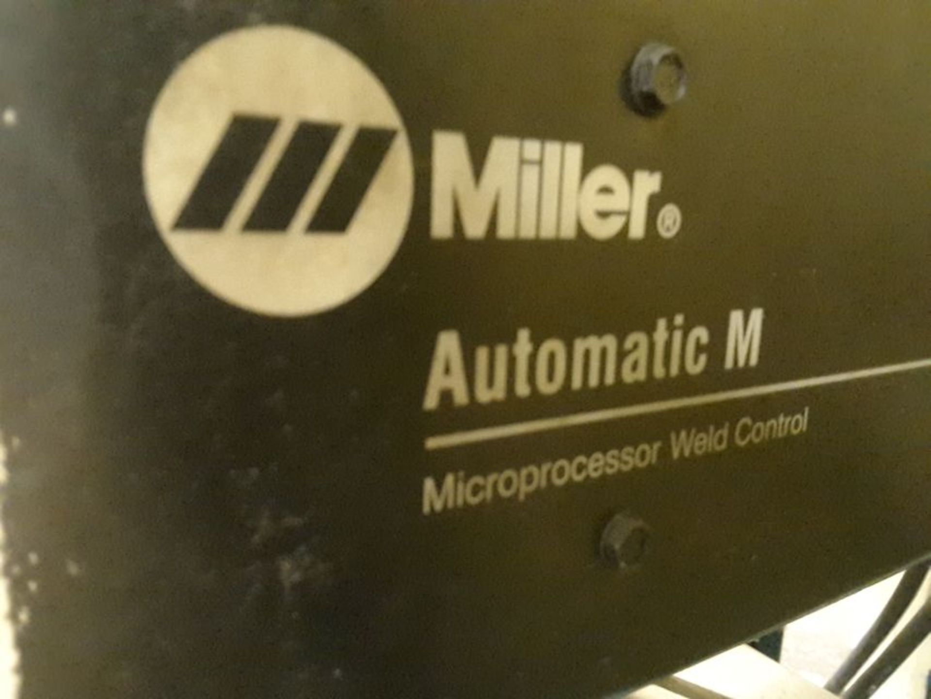 automatic rotary welding table with duel Miller XMT 304 autolink Miller welder power units, duel - Image 10 of 15