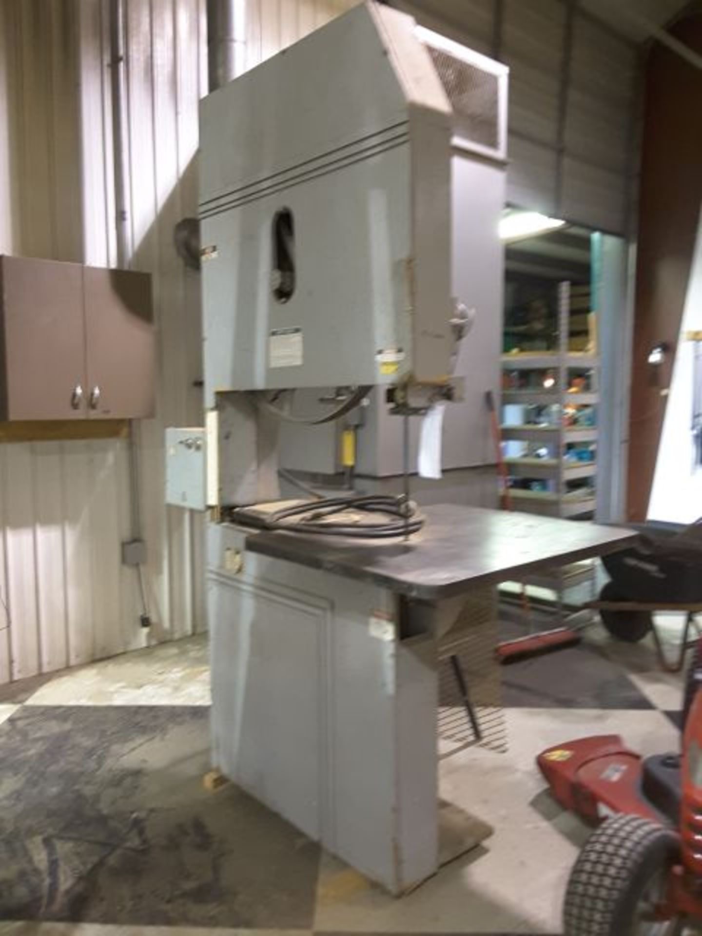8' tall bandsaw with 36" throat 3 phase - Image 2 of 2