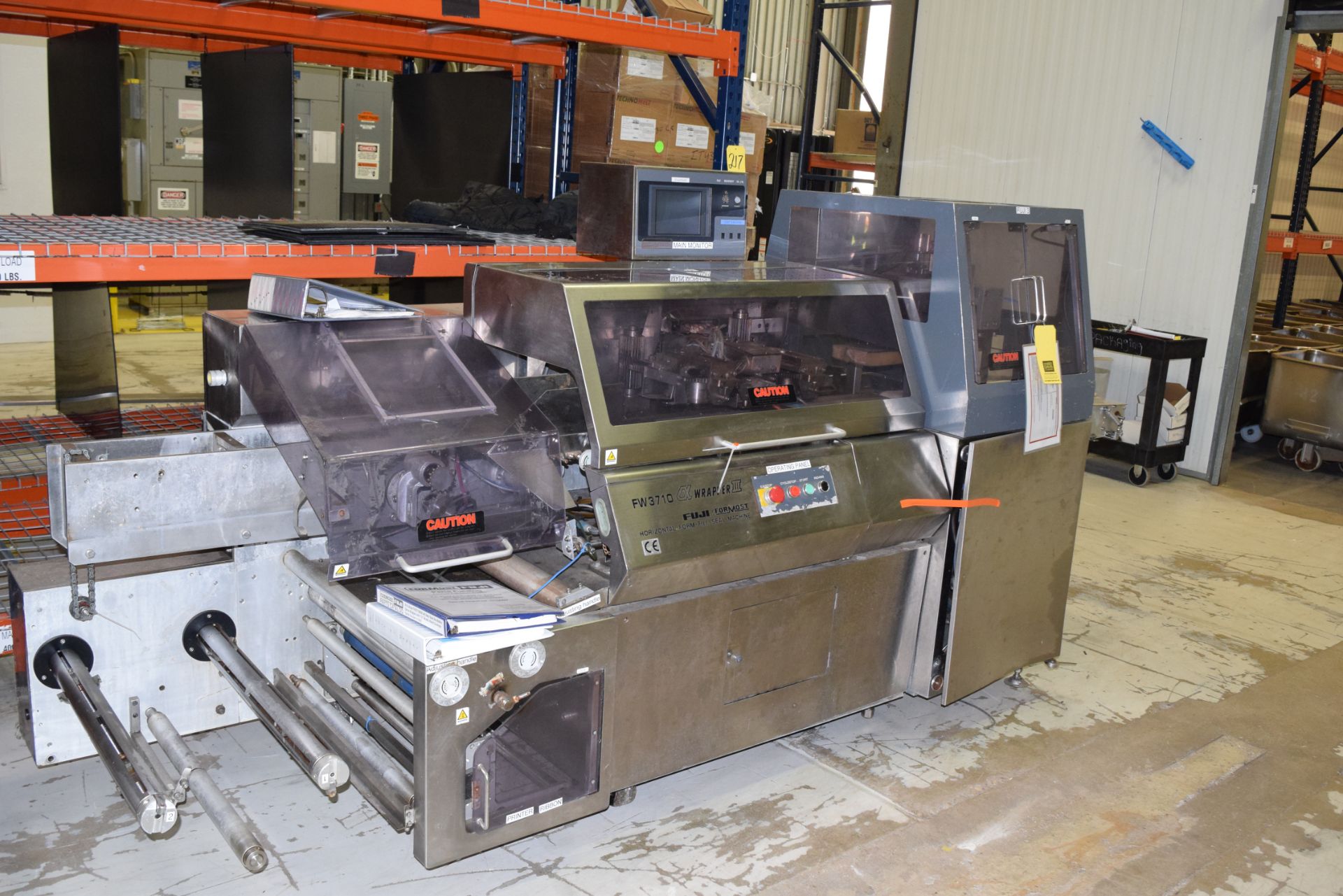 Formost Fuji Horizontal Top Seal Wrapper, Model: FW3710BSB, SN: 008101 Location: Green Bay, WI