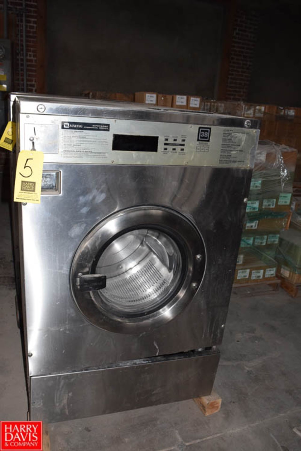 Maytag 50 LB Capacity Super Load Commercial Washer, Coin Operated Rigging Fee: $300