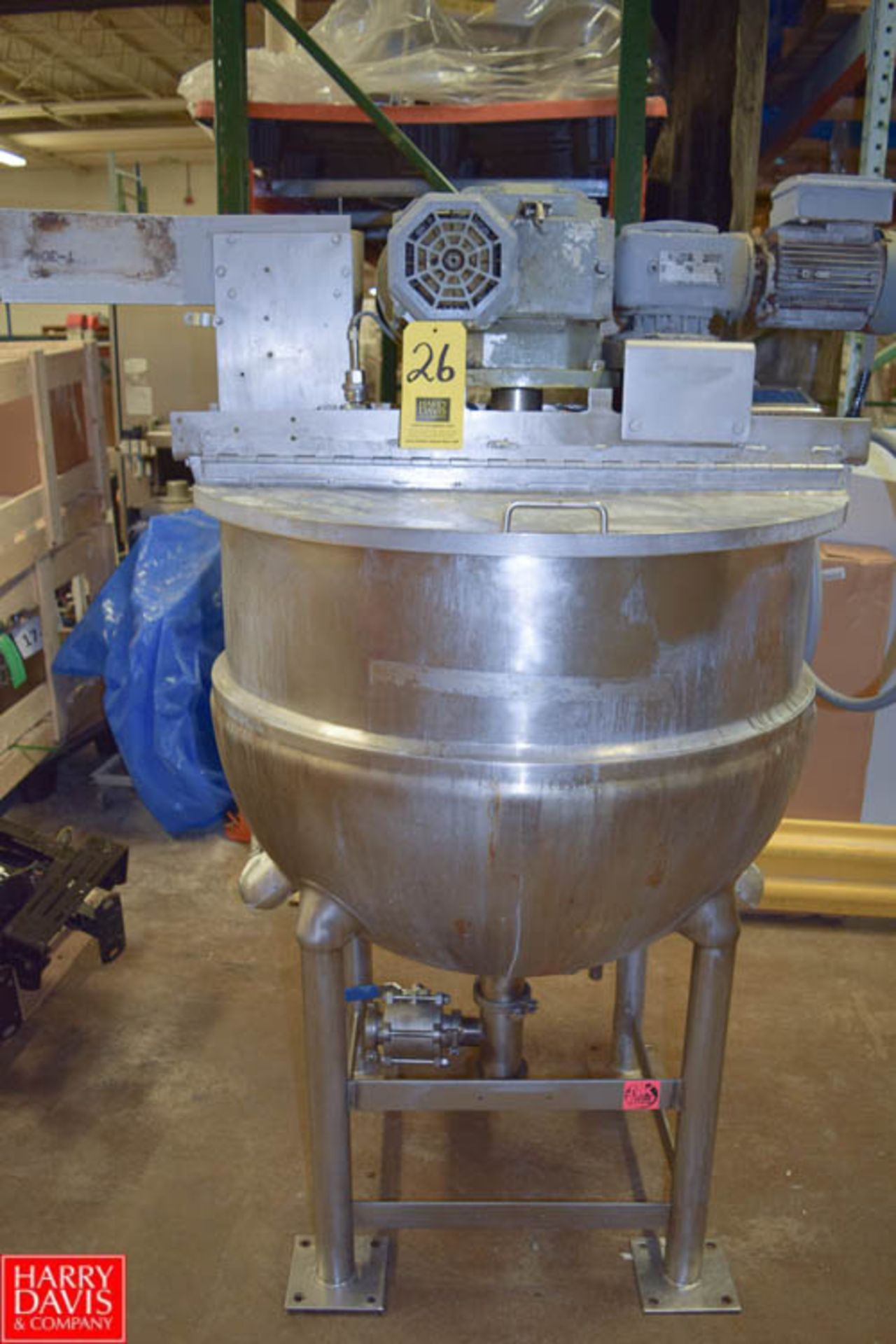 Groen 80 Gallon Dual-Motion S/S Jacketed Kettle, Model RA-80, NB# 92776 (316 S/S 125 PSI at 350°
