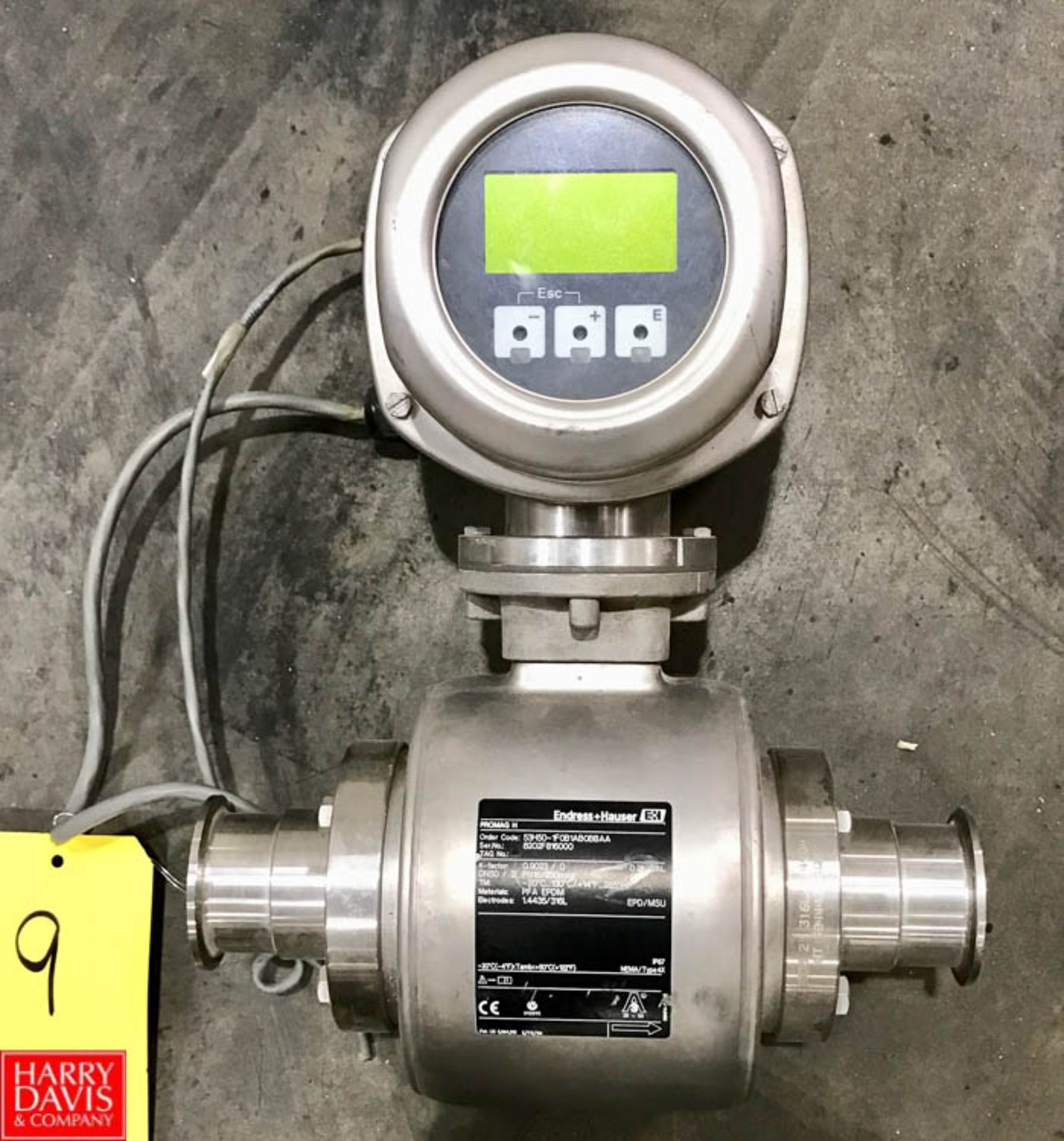 Endress Hauser Promag H S/S 2" Flowmeter - Rigging Fee $ 25